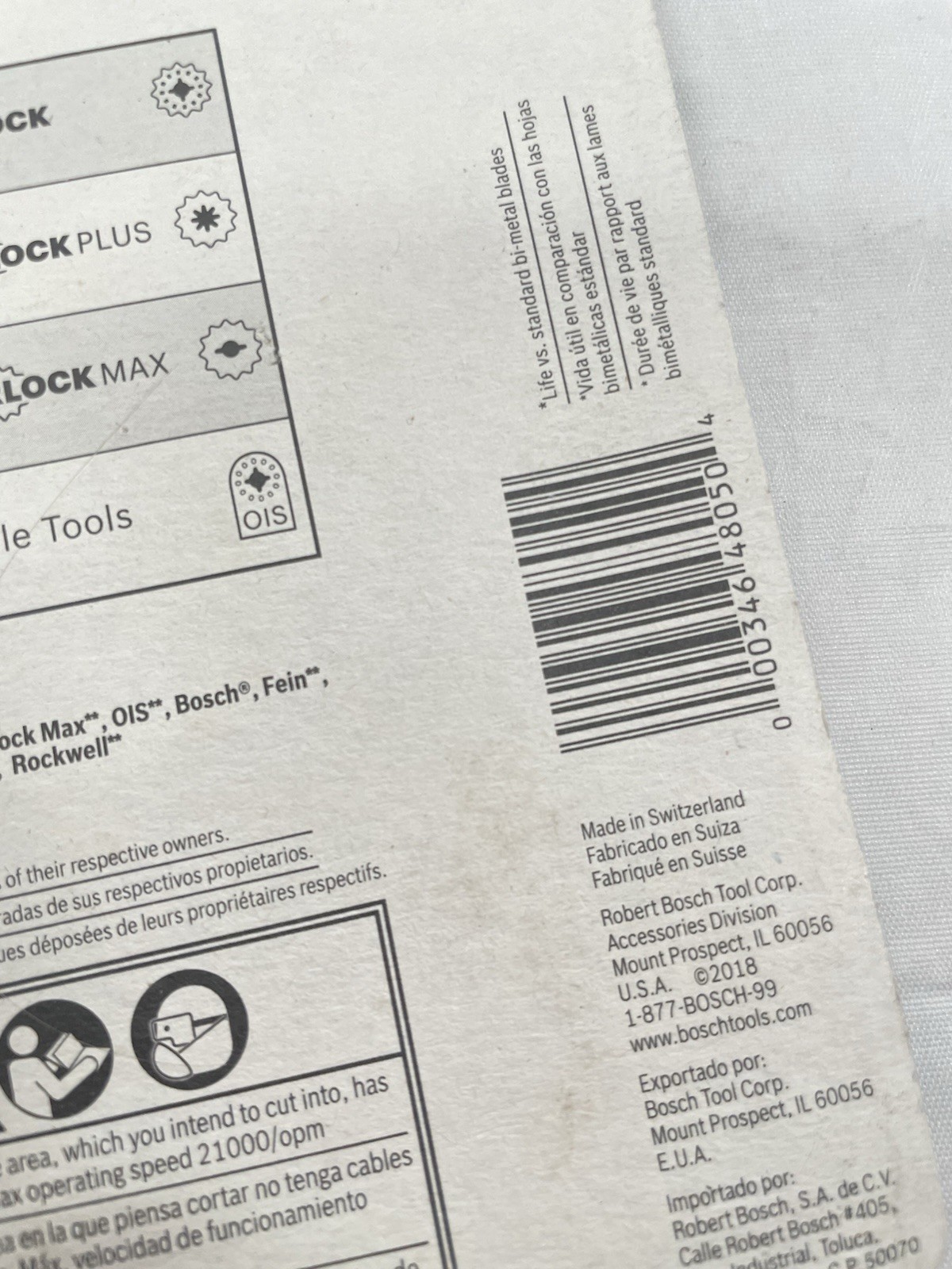 Bosch OSL400F Starlock Oscillating Multi Tool Bi-Metal Segmented Saw Blade, 4″