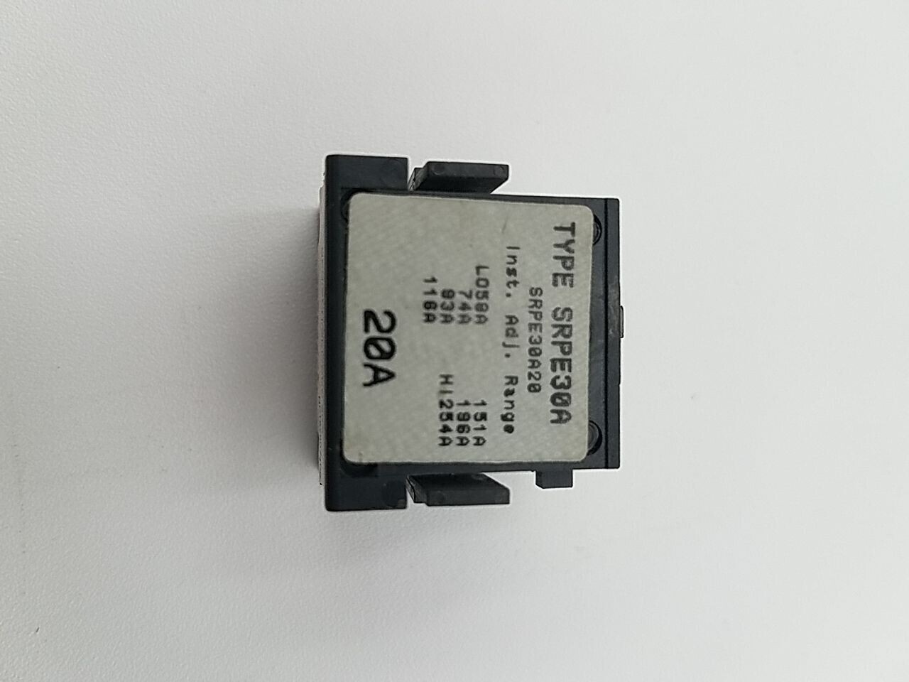GE SRPE30A20 Rating Plug 20A SRPE30 20 Amp Frame SEDA SEHA SELA SEPA