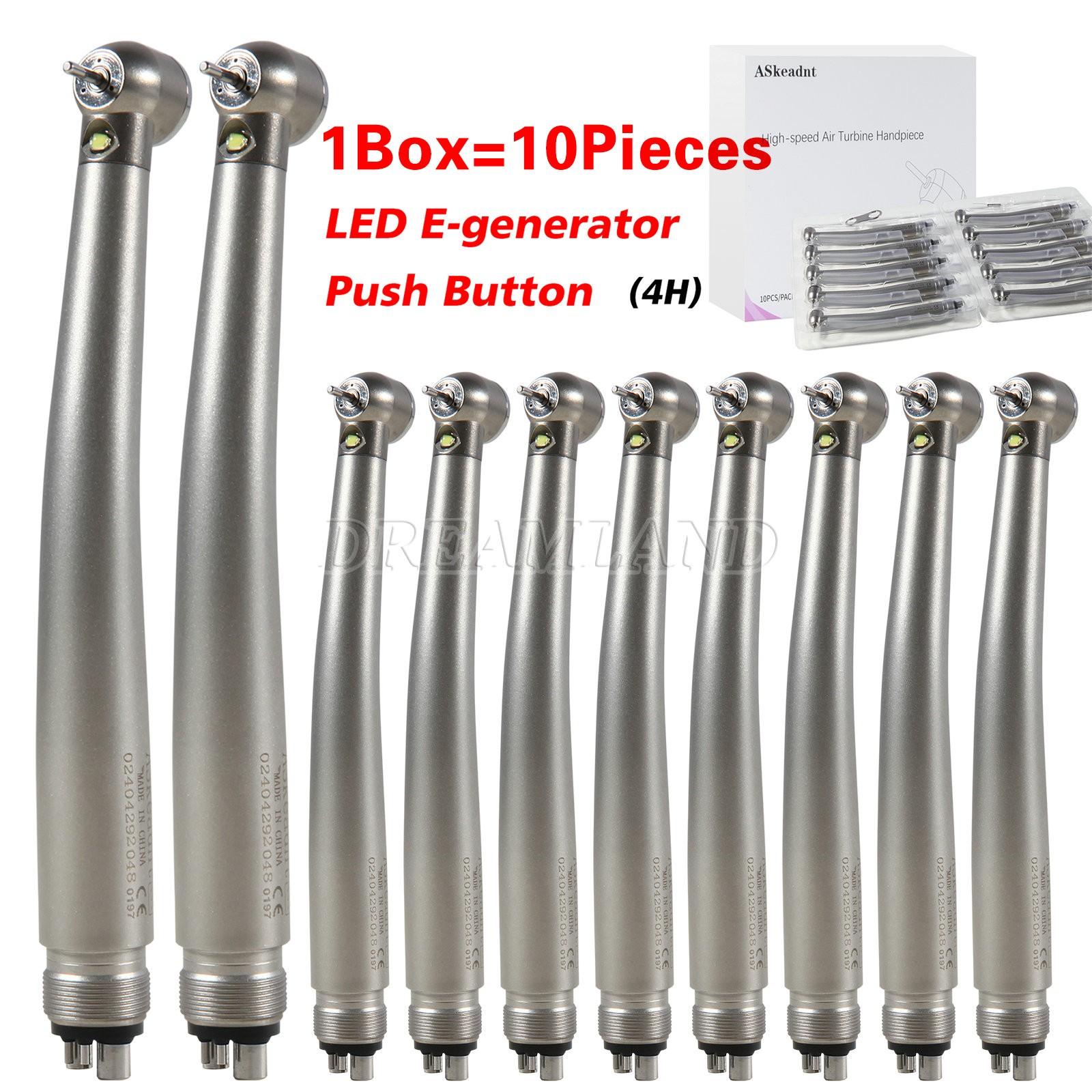 50 Dental Diamond Burs Tooth Drills Ball Round for High speed Handpiece Turbine
