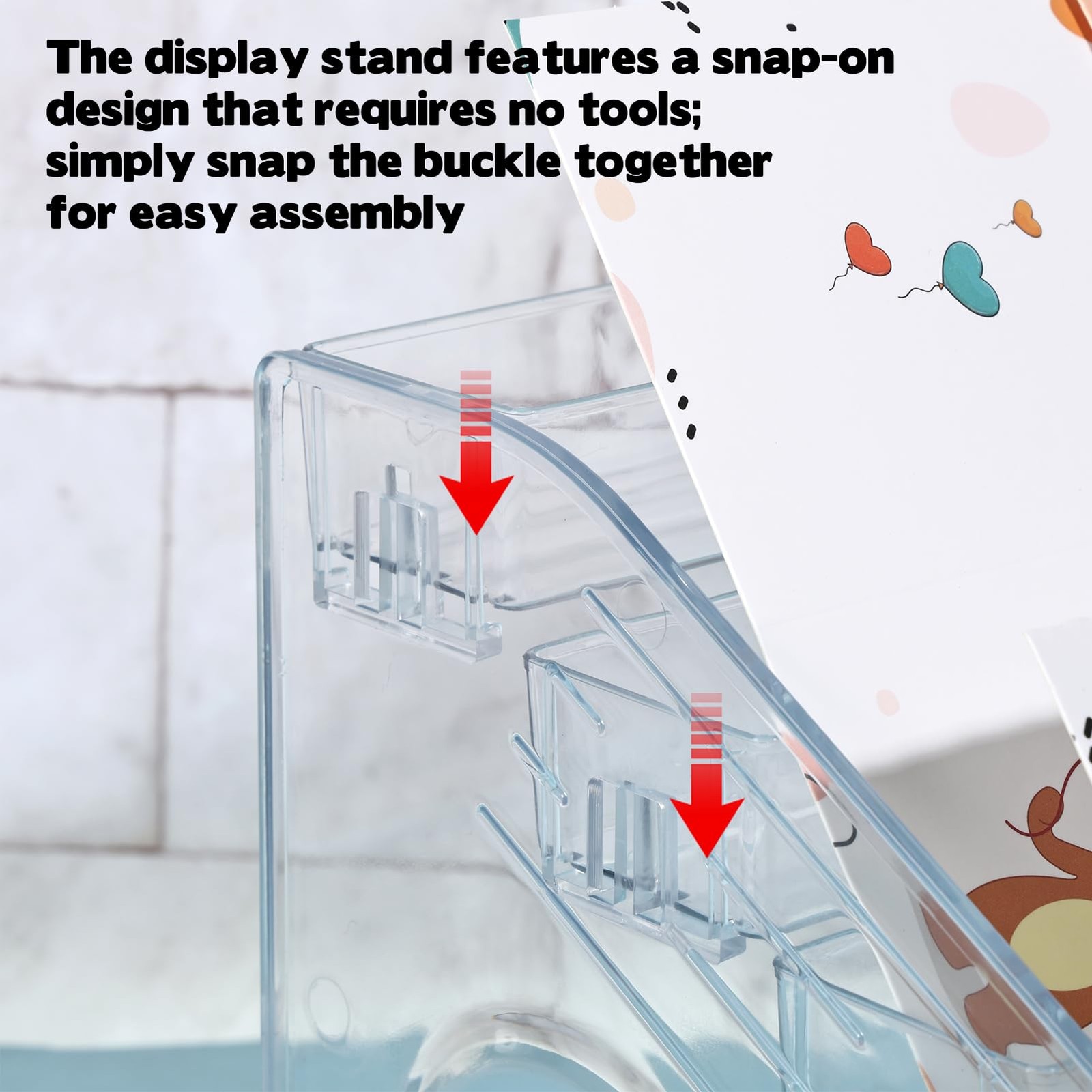 1 Pack 7 Tier Acrylic Card Display Stand,12 in Versatile Display for Trading …