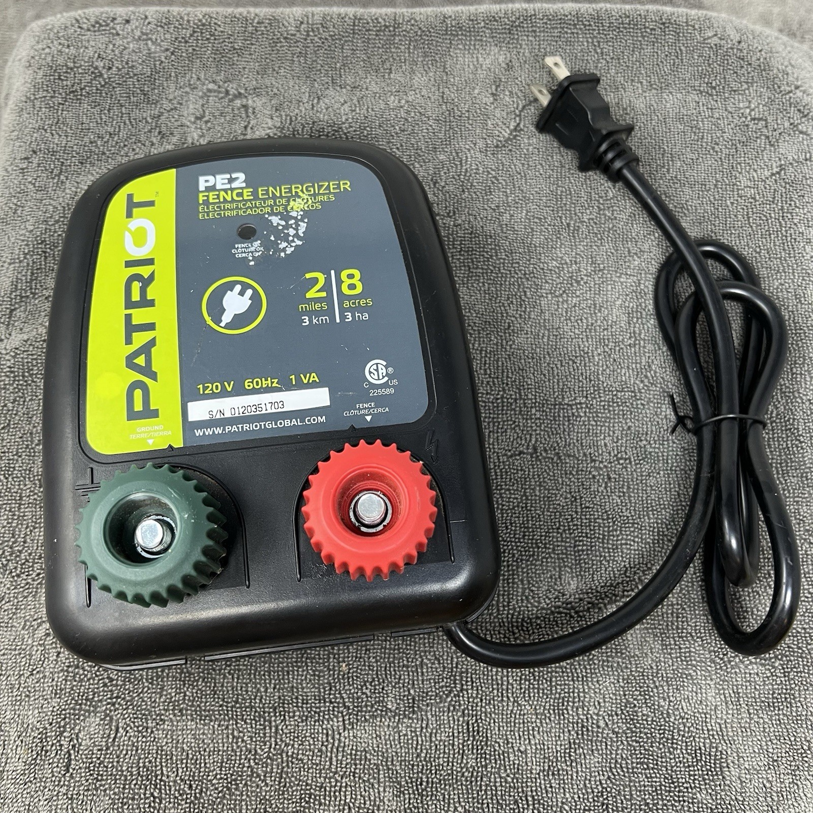 Patriot PE2 Electric Fence Energizer Pre-owned