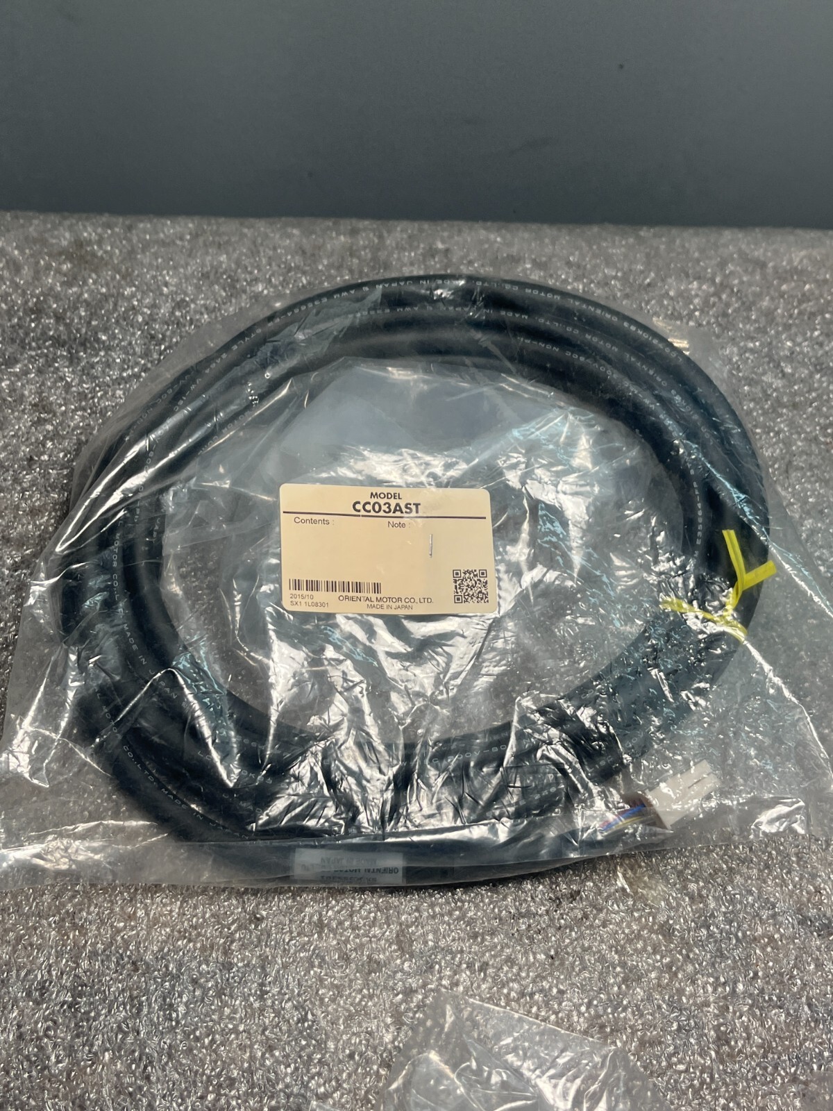 Oriental Item # CC03AST, Motor Cable for IP65 Rated Motor 9.8 ft (3m)