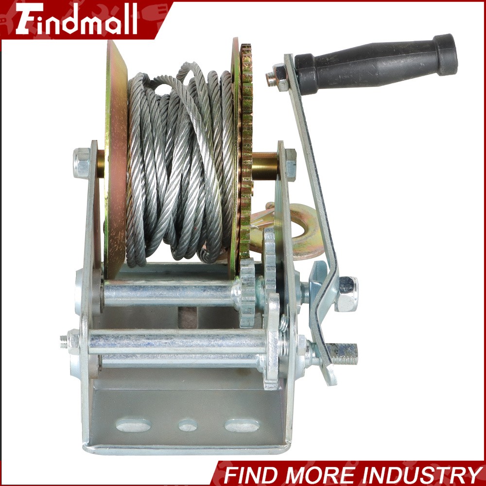Findmall 3500-lbs Hand Winch For Trailer Winch Durable Hand Crank With Cable