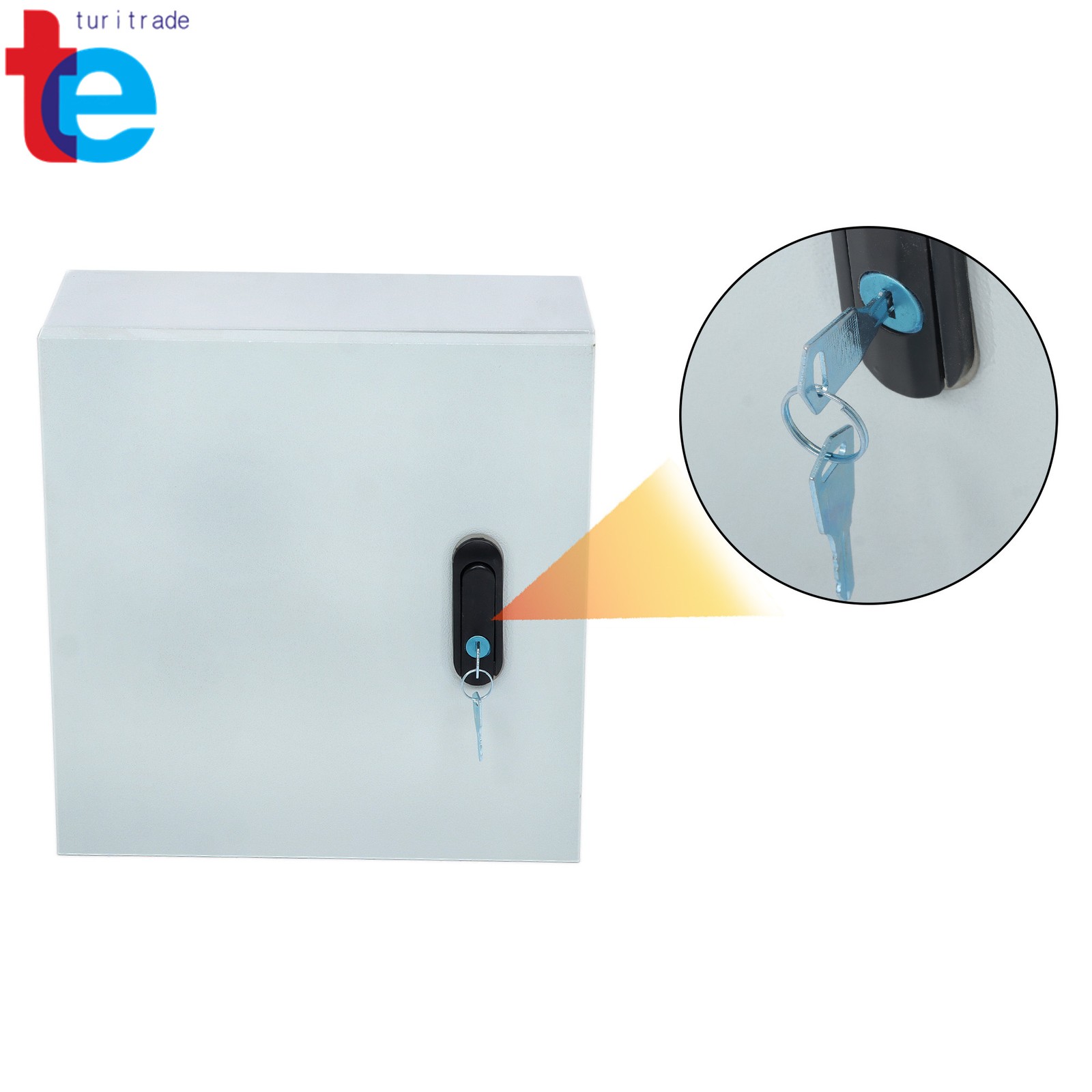 Lockable Outdoor Electrical Box 16x12x8″ – NEMA 4X Steel Enclosure IP66 Rated