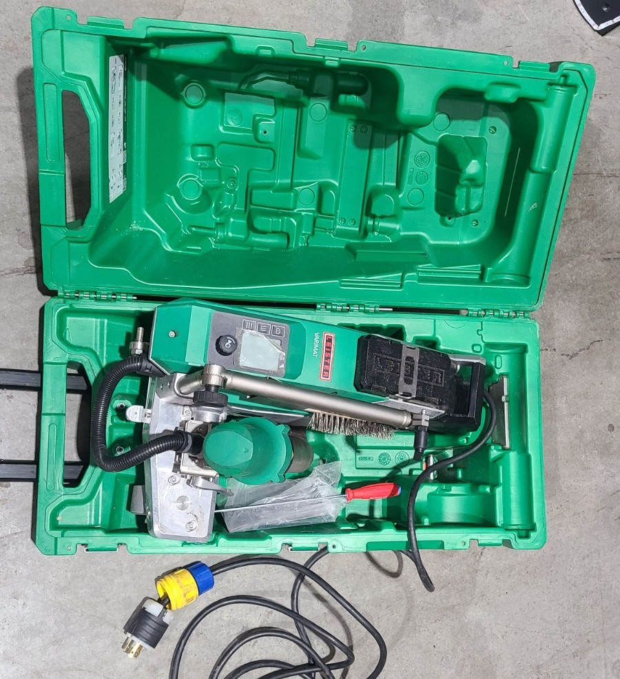Leister VARIMAT 500 Automatic Hot Air Welder (174.615) in Rolling Case 220-240v
