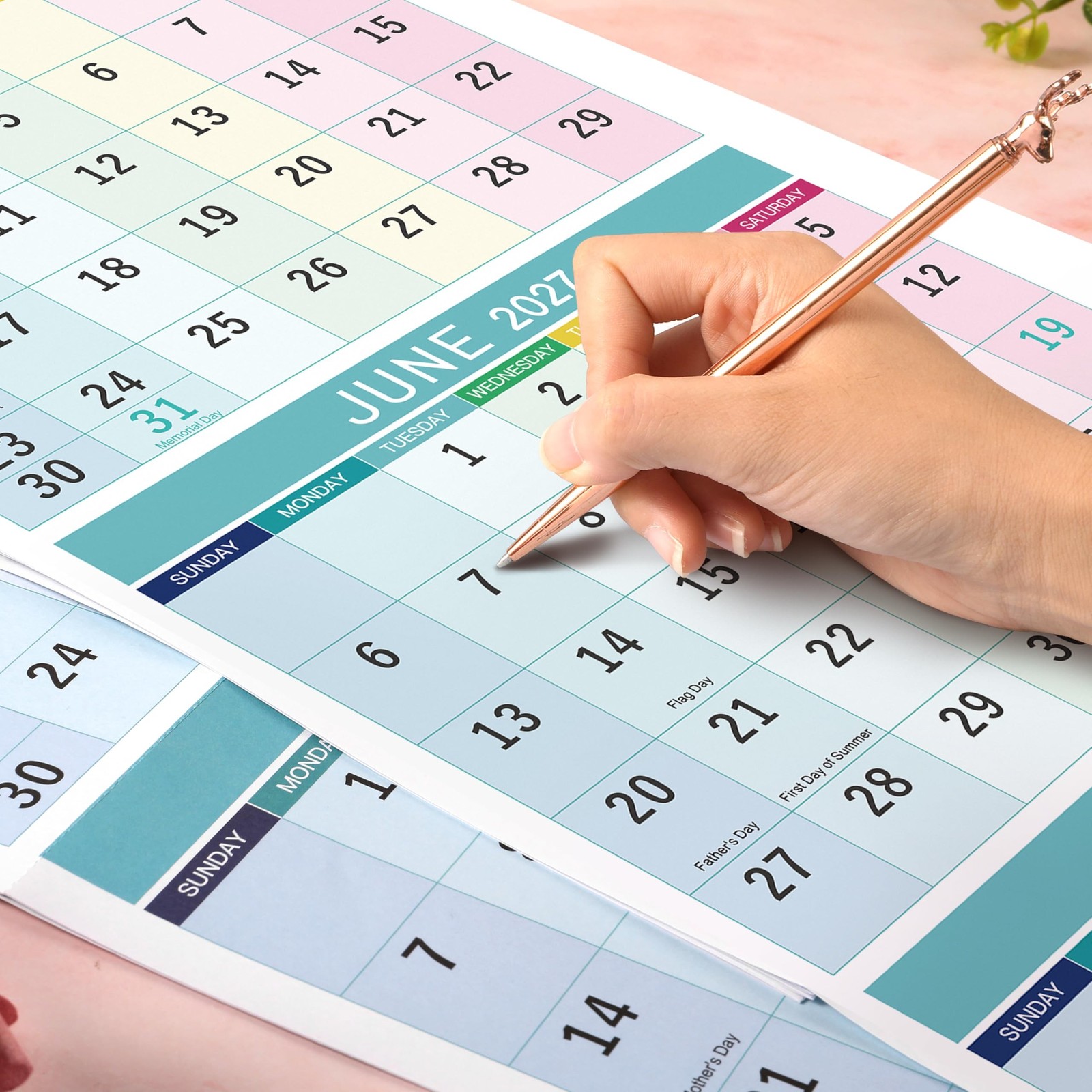 2027 Wall Calendar – 3 Month Calendar 2027 Display(Folded in a Month), JAN. 2…