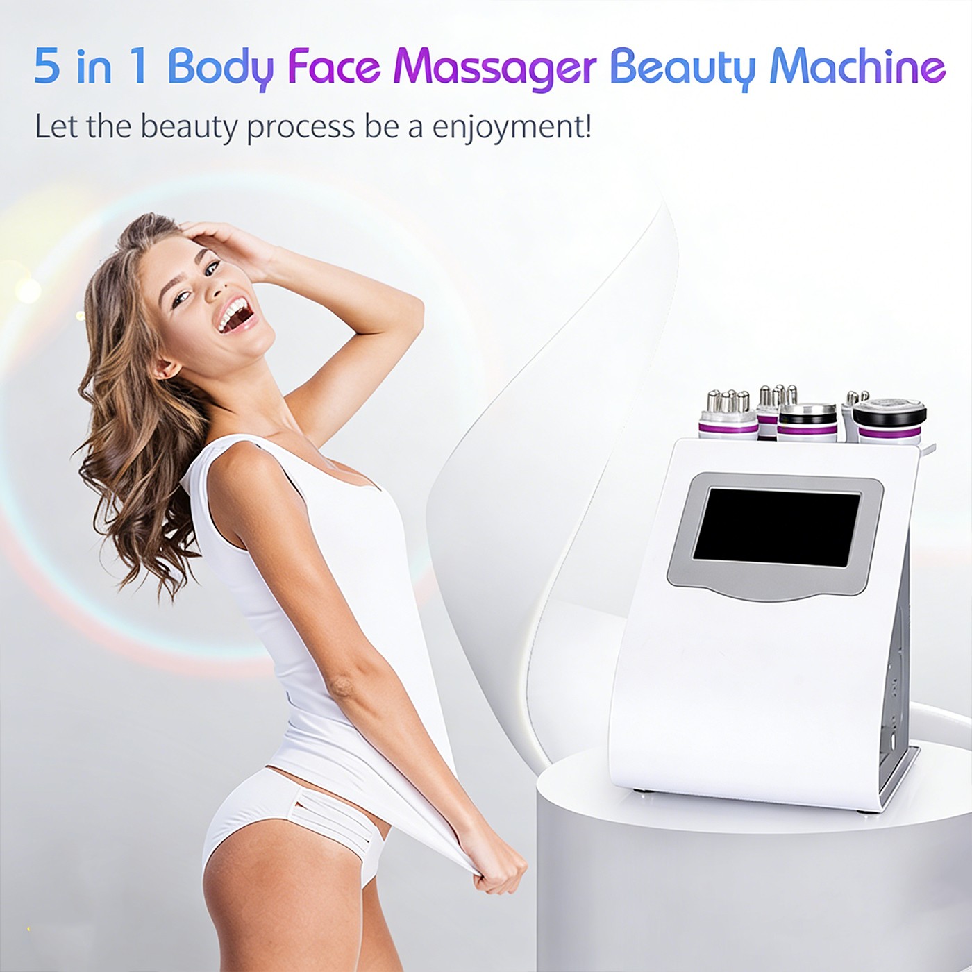 5 in 1 Beauty Machine for Body Massage Facial Skin Care Skin Lifting Free Ship