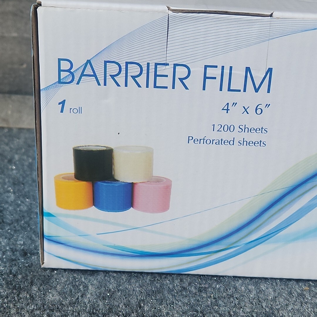 Dental Barrier Film Sticky Wrap Clear or Blue 4″ x 6″ (1200 Sheet)