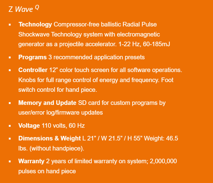 «Zimmer Z Wave Q Shockwave Therapy Machine