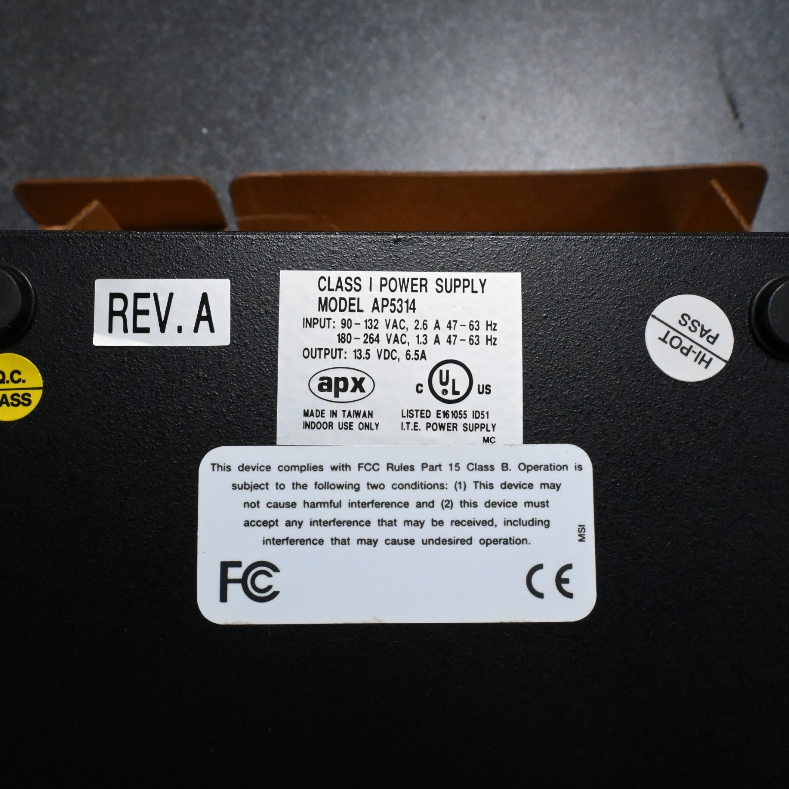 AMX Class I Power Supply With Cord PSN6.5, AP5314X NEW IN BOX FREE SHIPPING