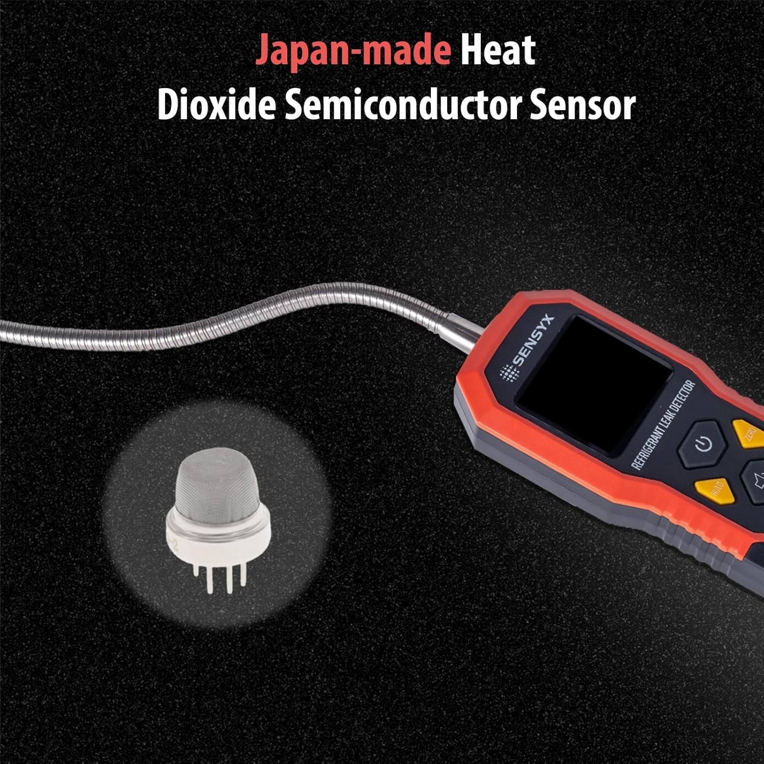 Audible Alarm Refrigerant Leak Detector with USB-C Recharge & Comfort Features