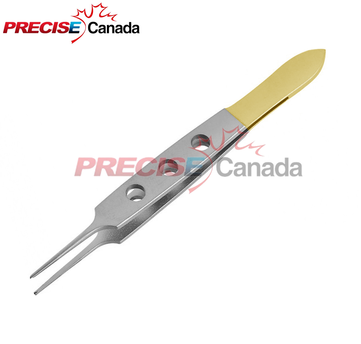 Bishop Harman Micro Tissue Forceps 9cm 3.5″ 1×2 Gold Plated Surgical Instruments