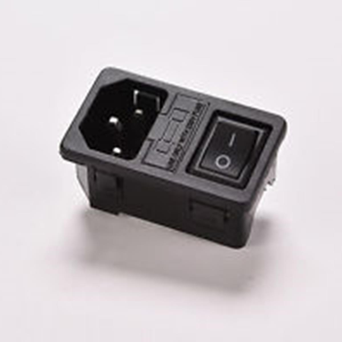15A max //// 250V Max //// IEC320 C14 3 Pin Fused Power Socket FS