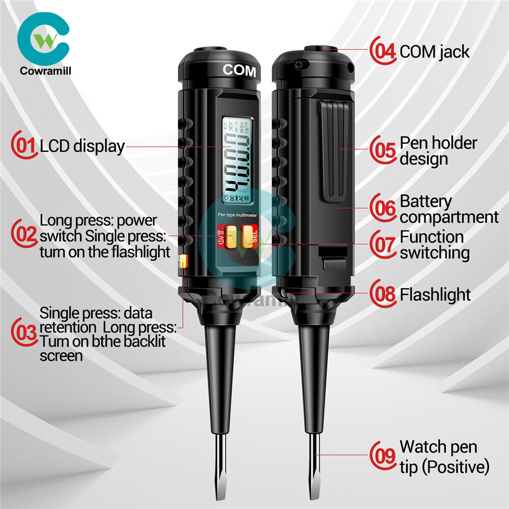 ANENG Pen-Type Multimeter 4000Counts Screwdriver LCD Digital Electric Tester Pen
