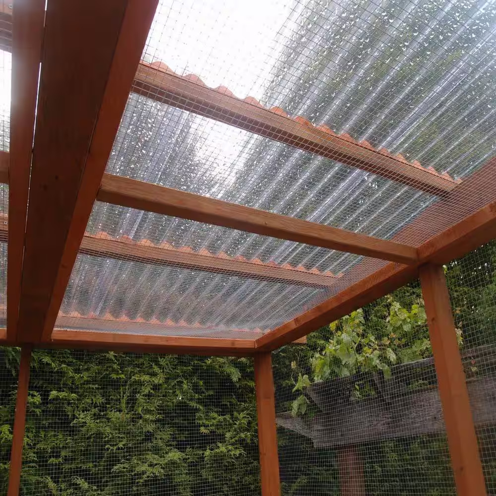 72 In. L X 21 In. W Corrugated Polycarbonate Plastic Curvy Clear Roof Panel (Set