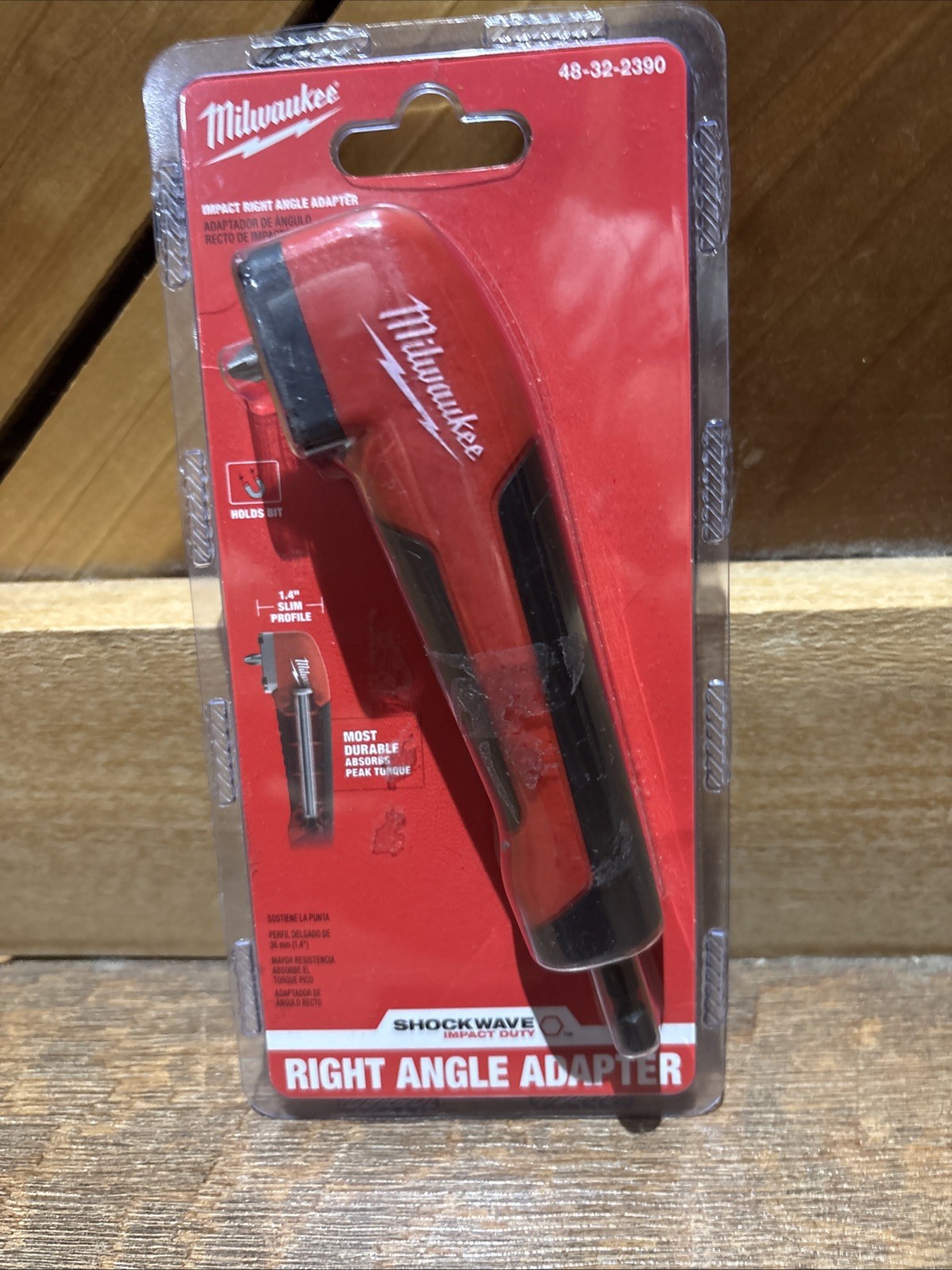 Milwaukee Shockwave 48-32-2390 Right Angle Adapter – Red