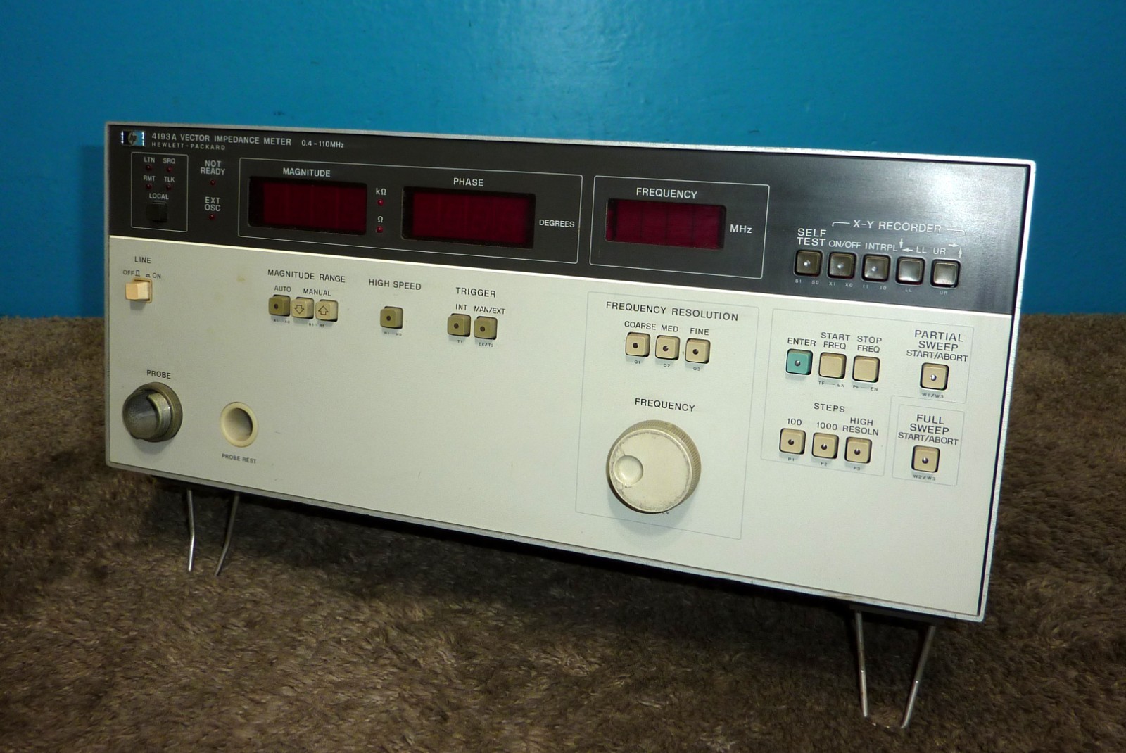 HP Hewlett Packard 4193A Vector Impedance Meter AS-IS Parts Only!