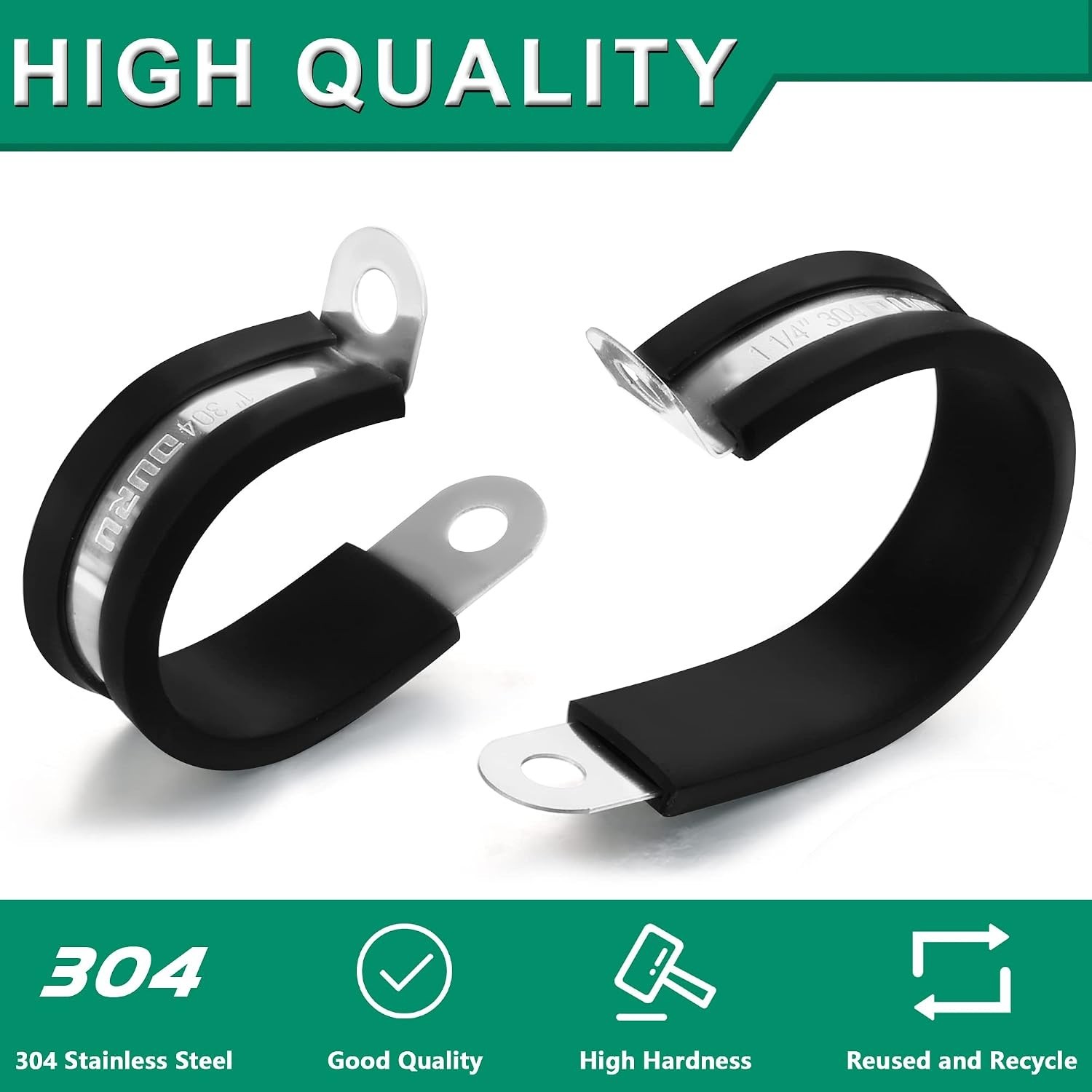 30pcs 3/8 Inch Rubber Insulated Cable Clamps for Safe and Easy Installations