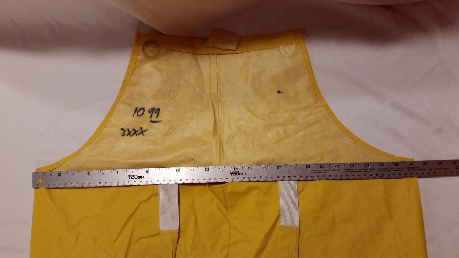 DARK YELLOW 3XLARGE 43X30.5 WET RAIN SUIT PANTS BOTTOMS SUSPENDERS BIB OVERALLS