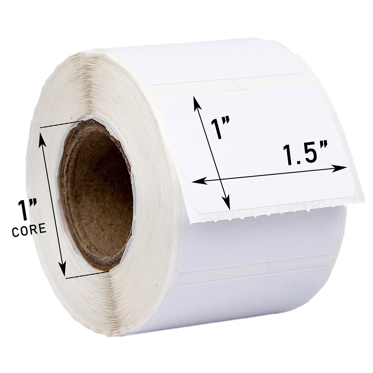 ZEBRA ELTRON 1.5×1 (1-1/2″ x 1″) Direct Thermal Labels – (12) Rolls of 520