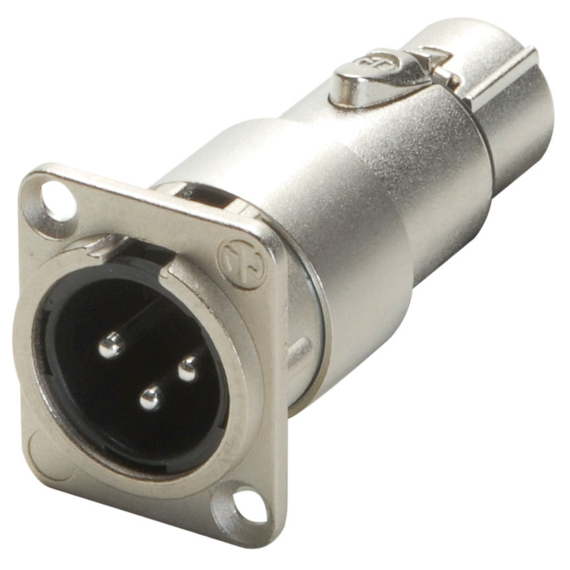 Neutrik NA3MDF XLR «D» Series 3-Pin Male to Female Adapter