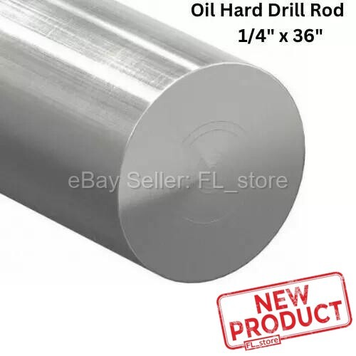 Steel Drill Rod 1/4″ x 36″ Oil Hard Grade O1 Easily Welded Machined 3 Feet NEW
