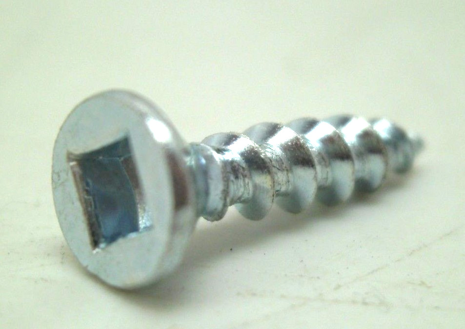 100 NEW #6 X 5/8″ COUNTERSUNK FLAT HEAD T17 TIP SQUARE DRIVE WOOD SCREW ZINC NC