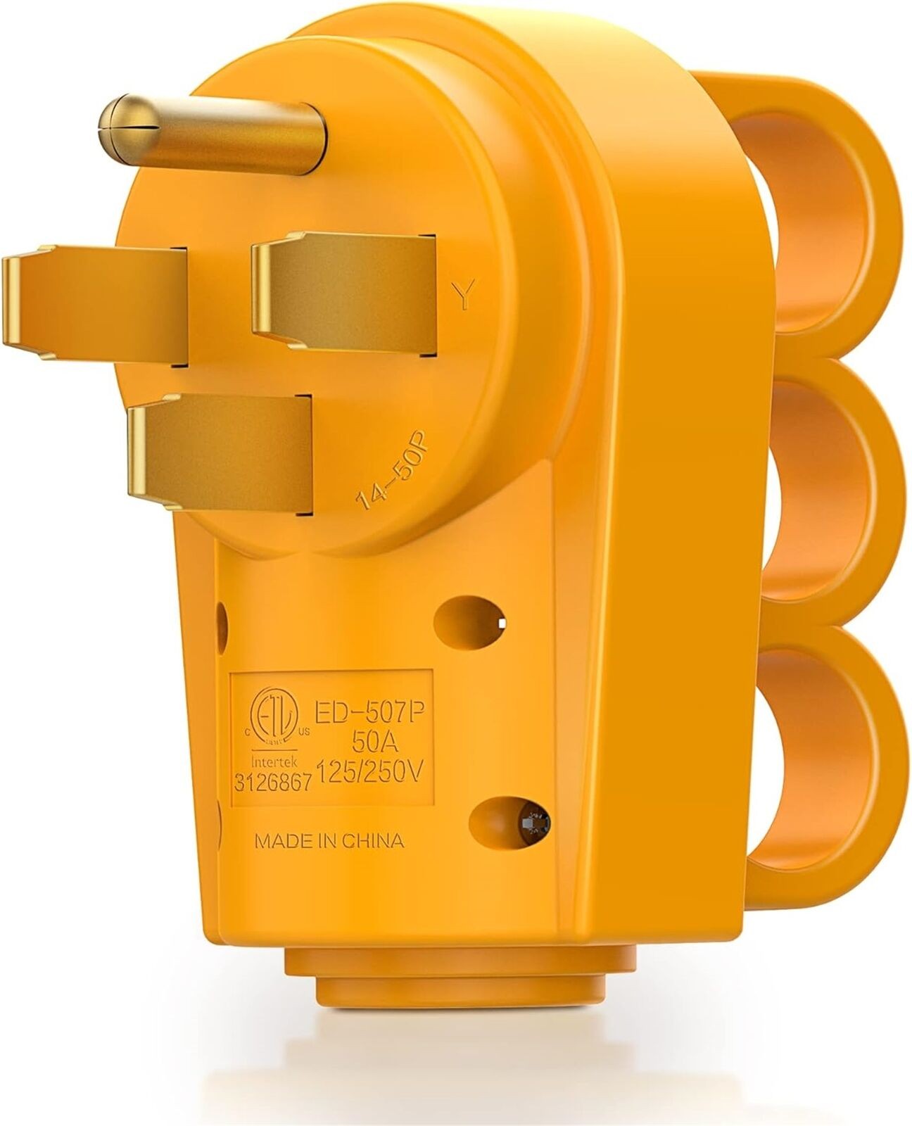 RV 50AMP Receptacle Male Plug Power Cord End Replacement Electrical Plug 125V