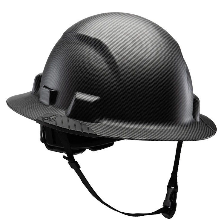 Lift Safety Black iDAX HDPE Full Brim Non-Vented Hard Hat- Class E