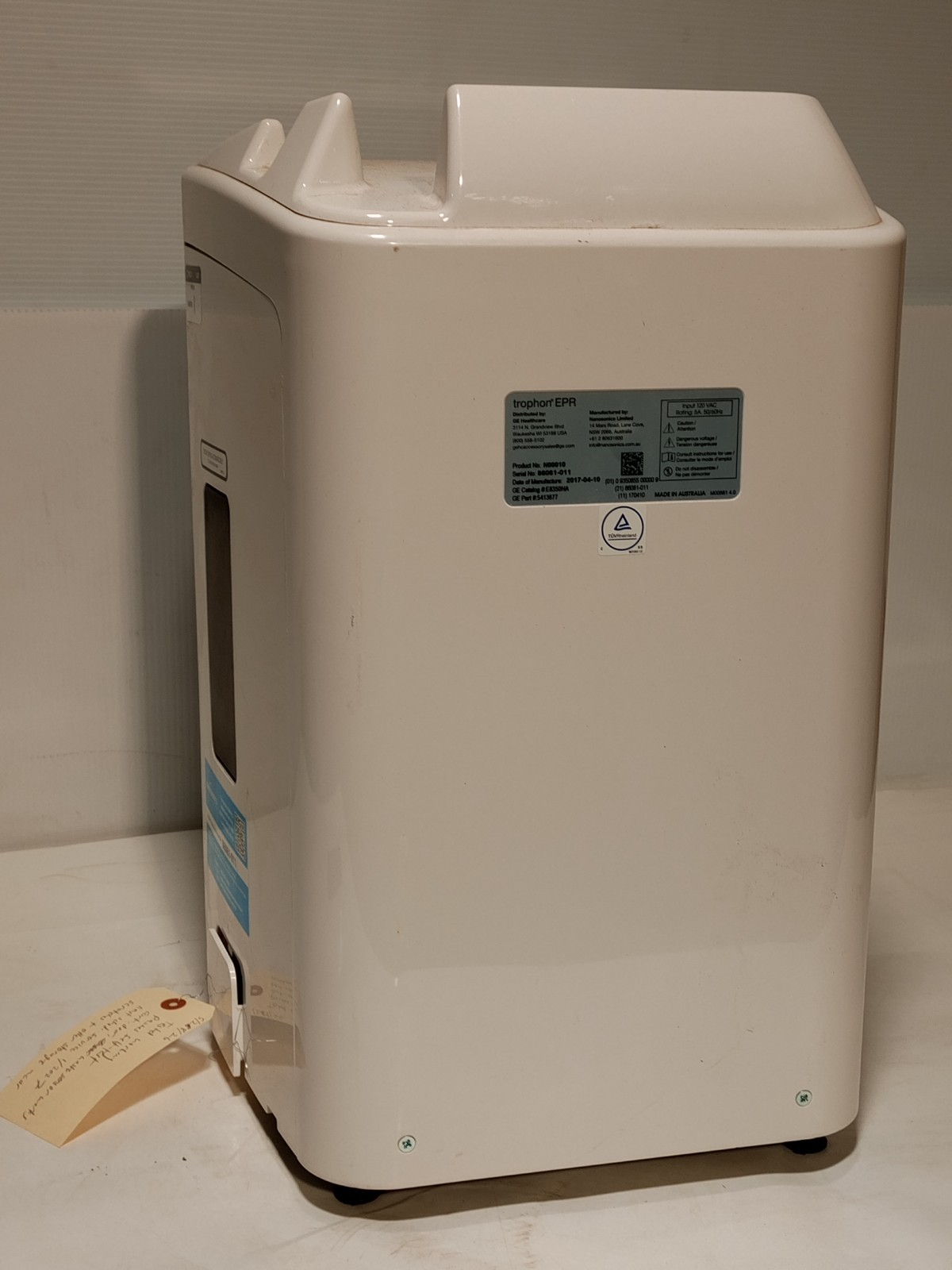 GE Healthcare Nanosonics Trophon EPR High Level Disinfection Device N00010, 120V