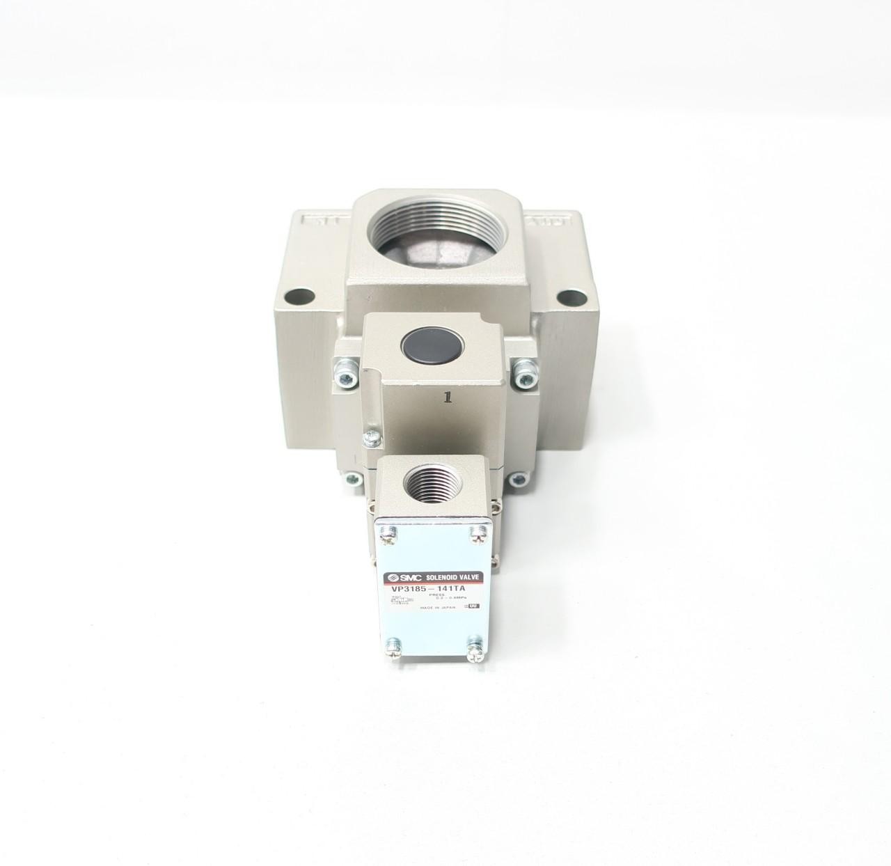 Smc VP3185-141TA Pneumatic Solenoid Valve 0.8mpa 1-1/2in Npt