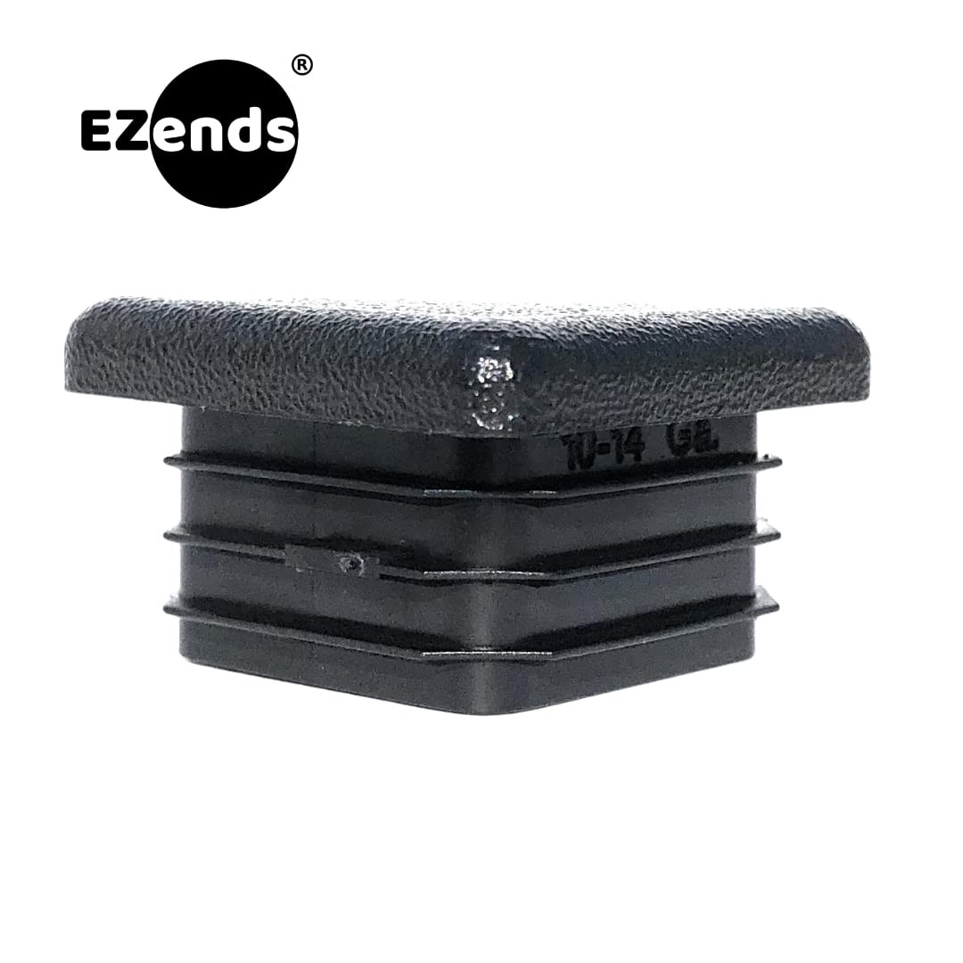 20 PCS 1 Inch 1014 Gauge Durable Polyethylene End Caps Black Plastic Plugs