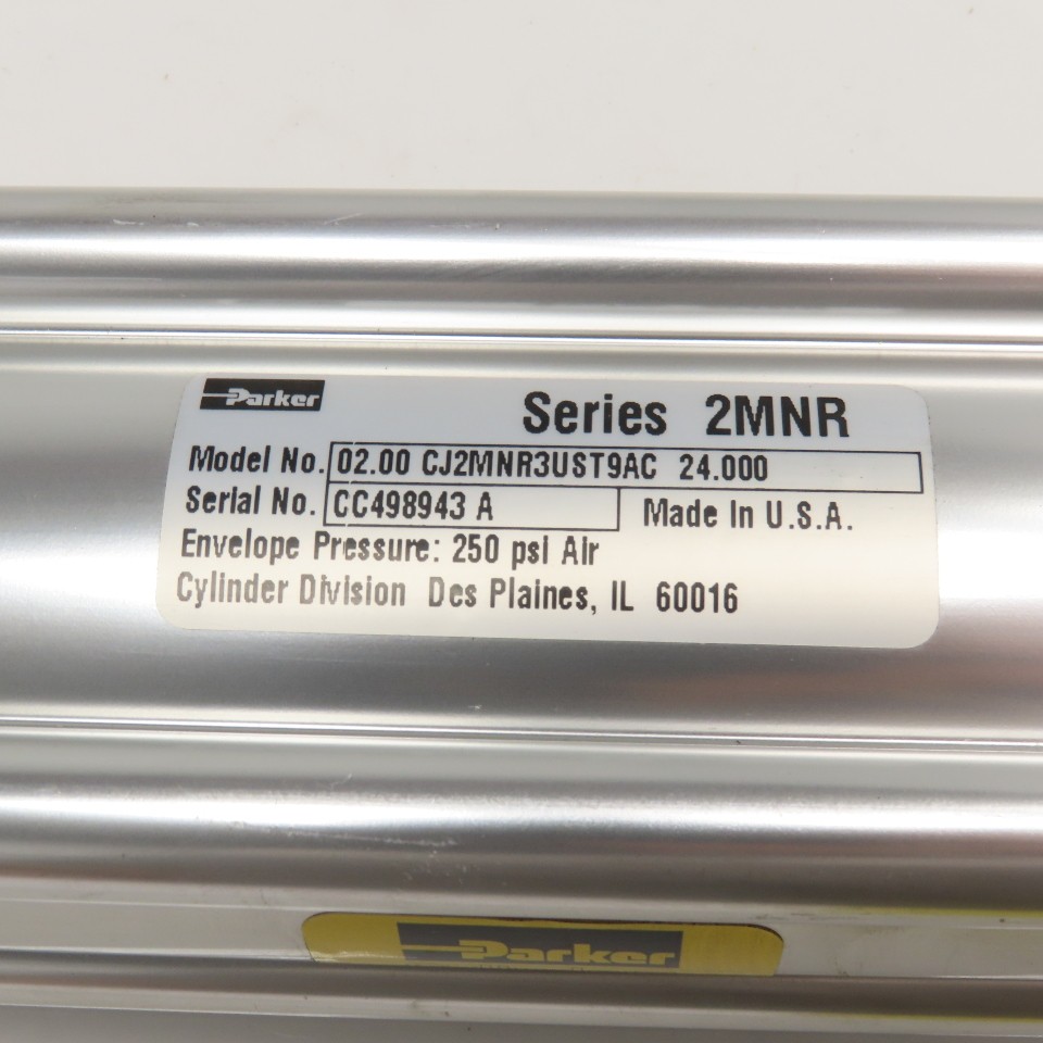 Parker 2.00 CJ2MNR3UST9AC 24.000 2″ Bore 24″ Stroke Non Rotating Air Cylinder