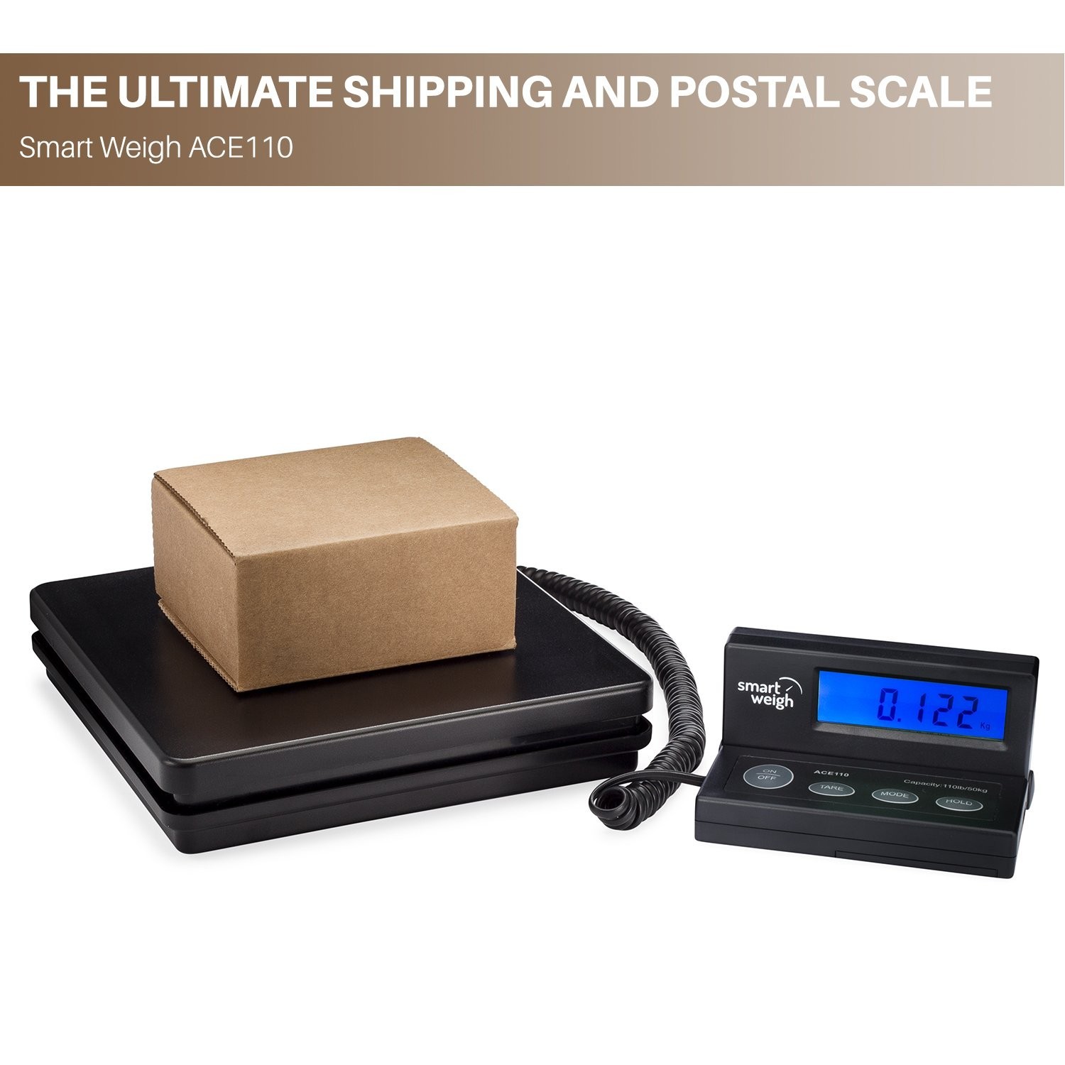Digital Postal Shipping Scale 110 lbs Backlit LCD UPS USPS Post Office