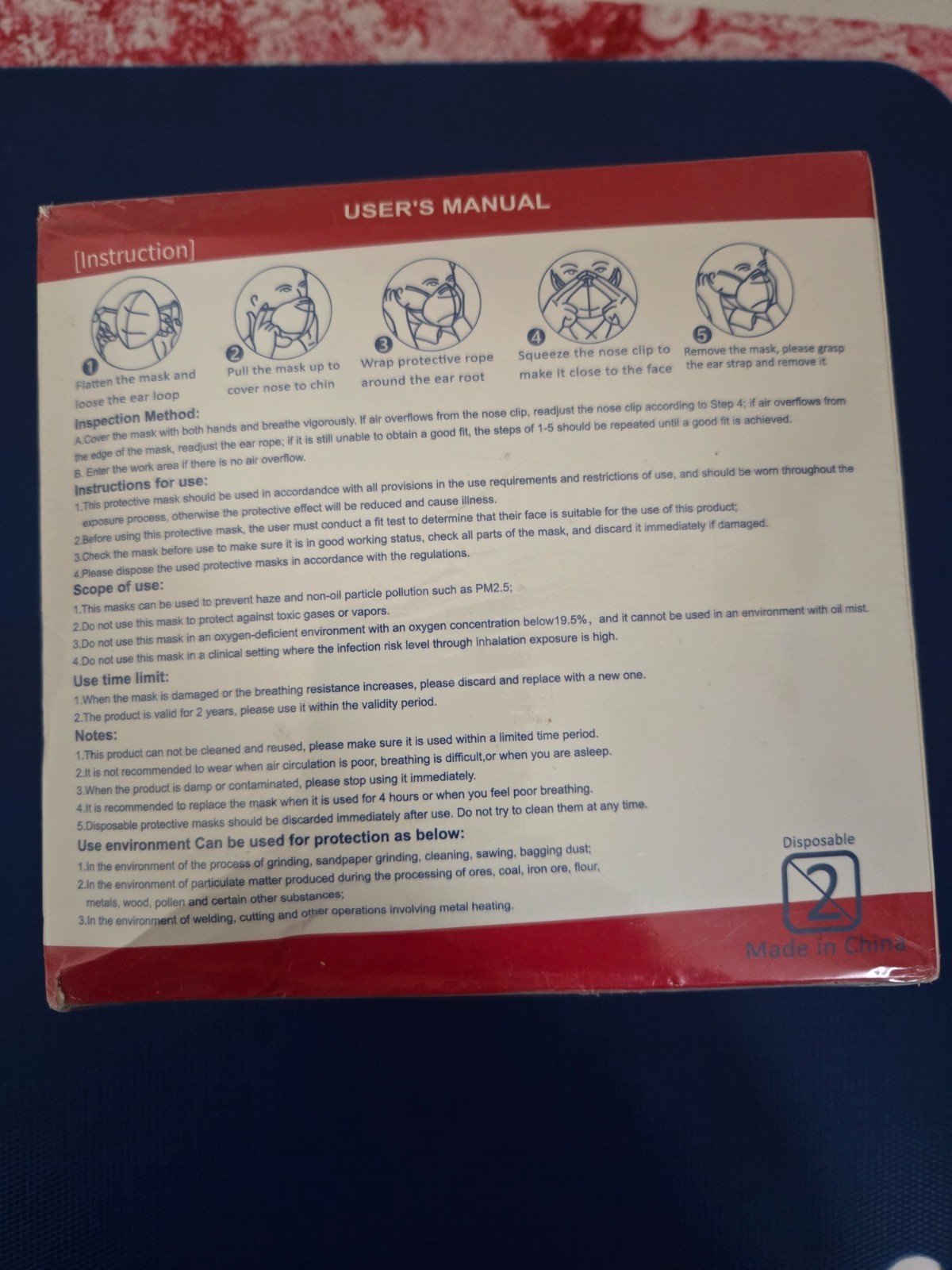 ChiSip KN95 Foldable Protective Face Masks- 20 pcs New in Sealed Box Exp: 3/27