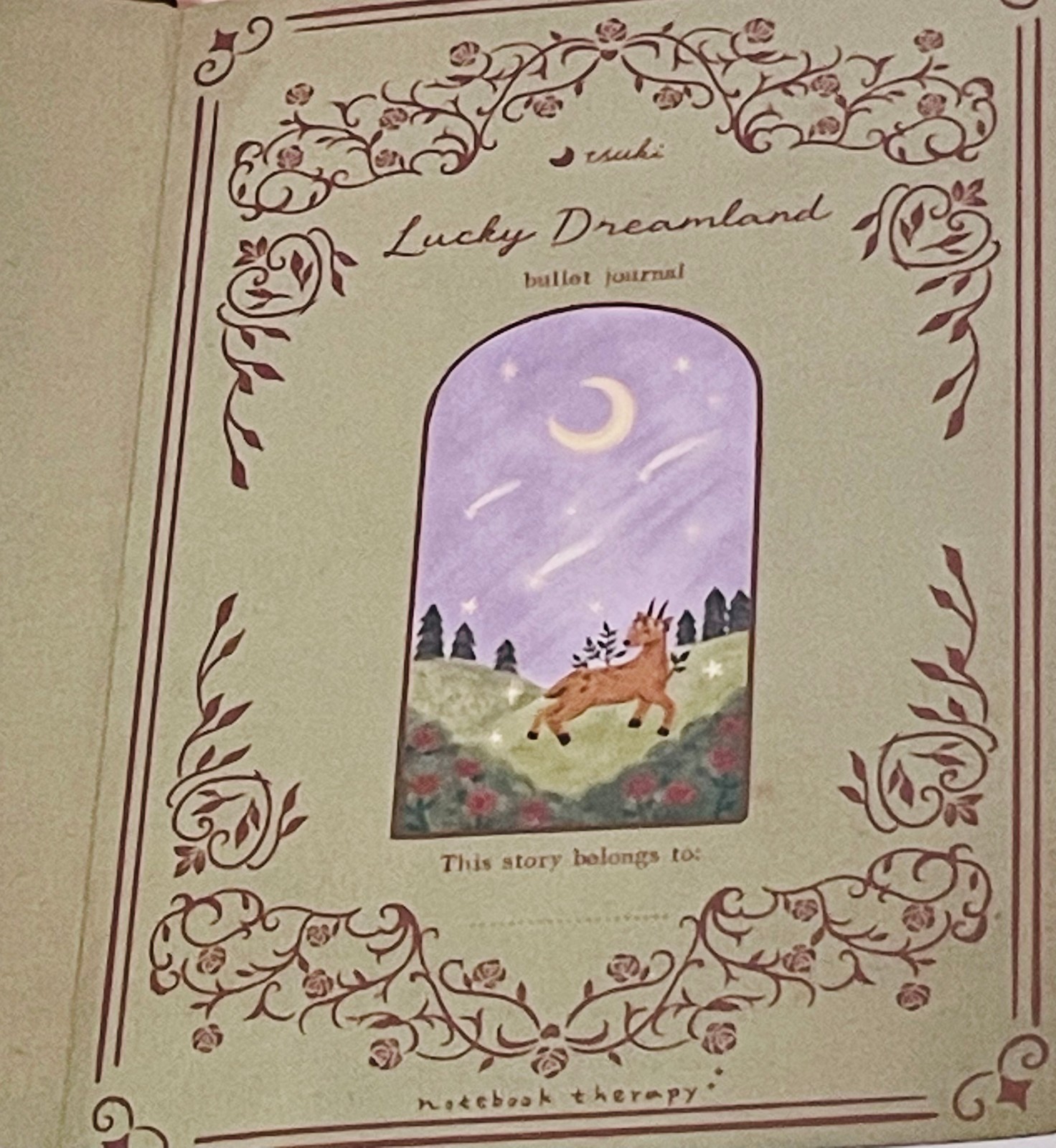 TSUKI Dreamland 2026 Lucky Bag Notebook Therapy Stationary Tote Bag Journal