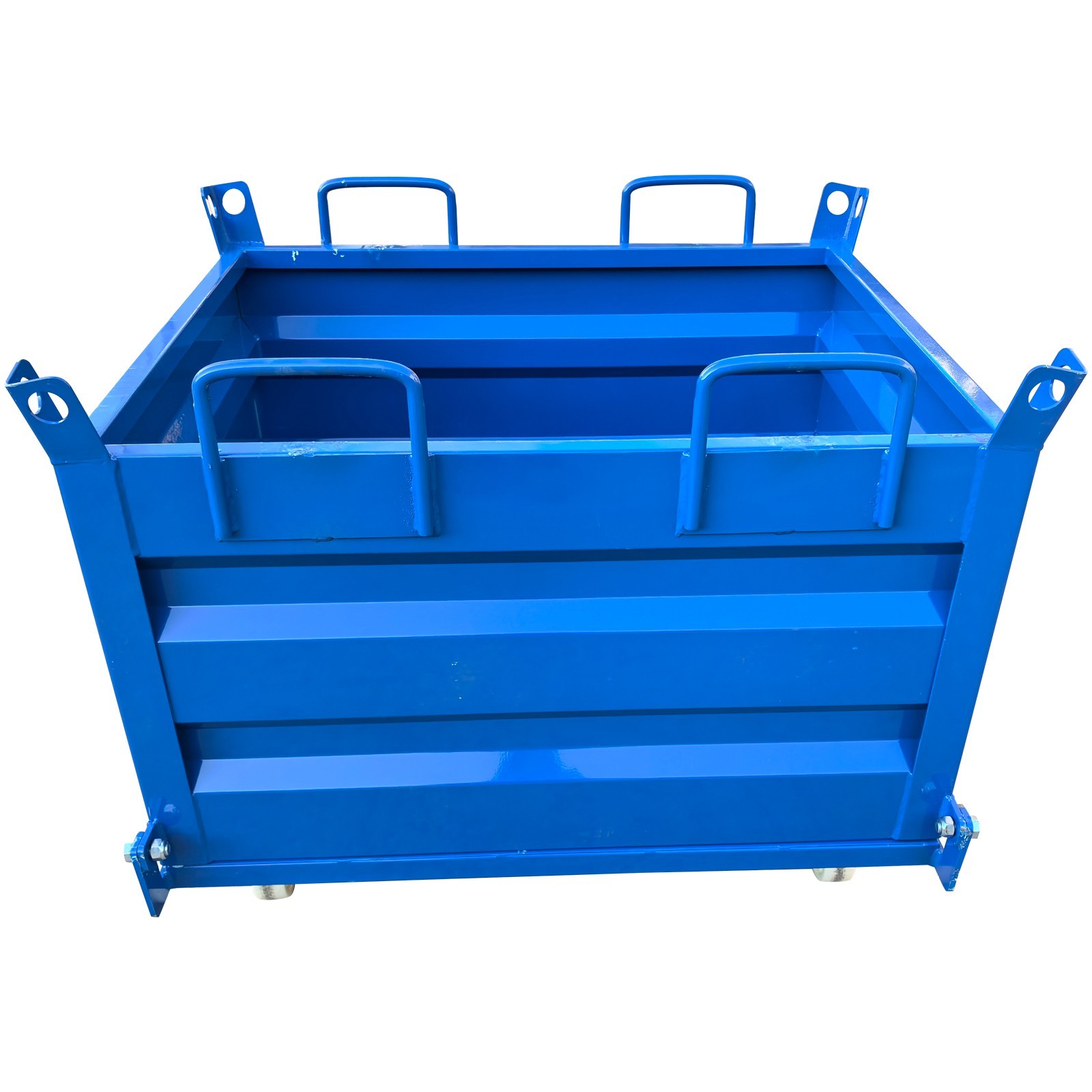 Construction Waste Scrap Bin Self-Dumping Steel Chip Containers for Forklifts