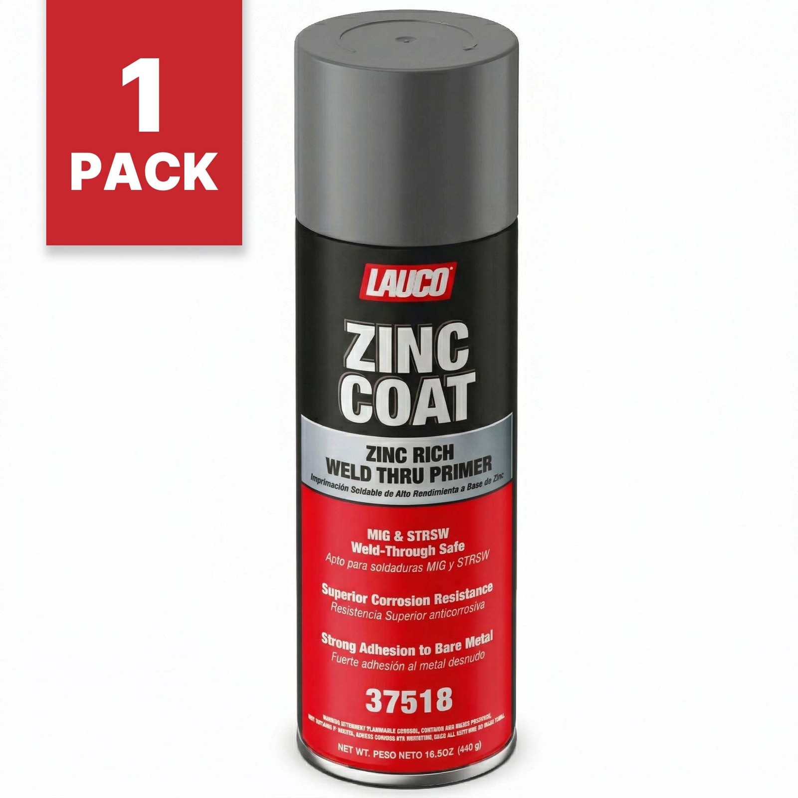 LAUCO Zinc Coat Weld-Thru Primer 15.5 oz, Pack of 1, Zinc Rich Spray for