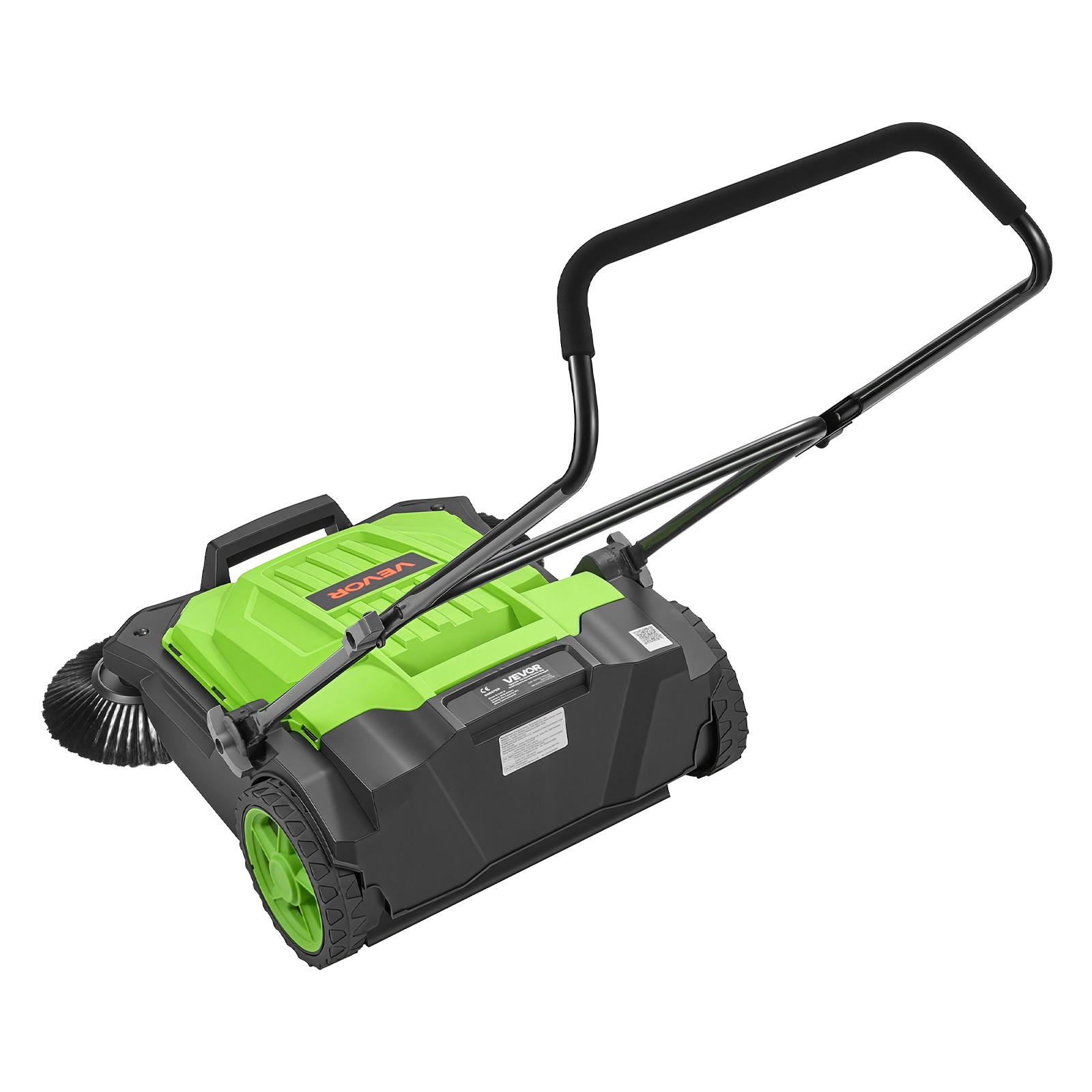 VEVOR Walk-Behind Floor Sweeper Manual Hand Push Sweeper 25.6″ Sweeping Width