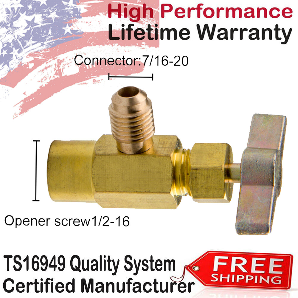 AC CAN TAP Brass Tap Thread Adapter Valve 1/2″ ACME US
