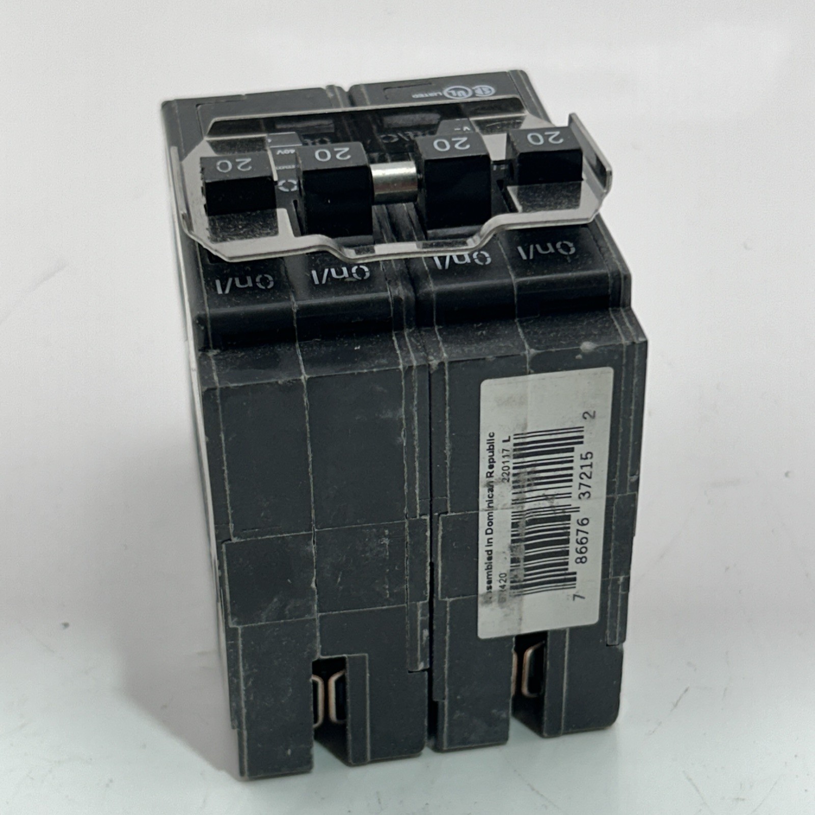 Eaton BR420 Plug-On Mount Type BR Circuit Breaker 4-Pole 20 Amp 120/240 Volt AC