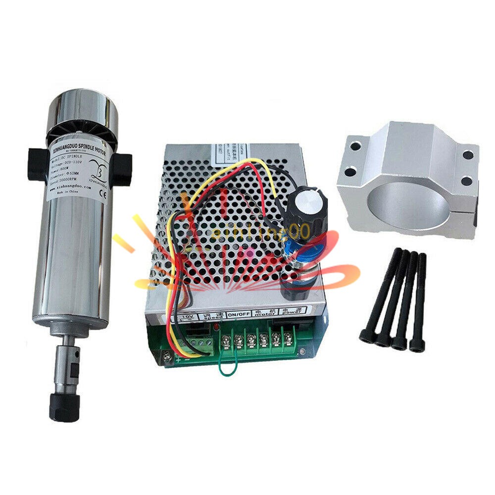 800W 0.8kw DC110V 20000RPM ER11 Air cooled High Speed CNC spindle Motor