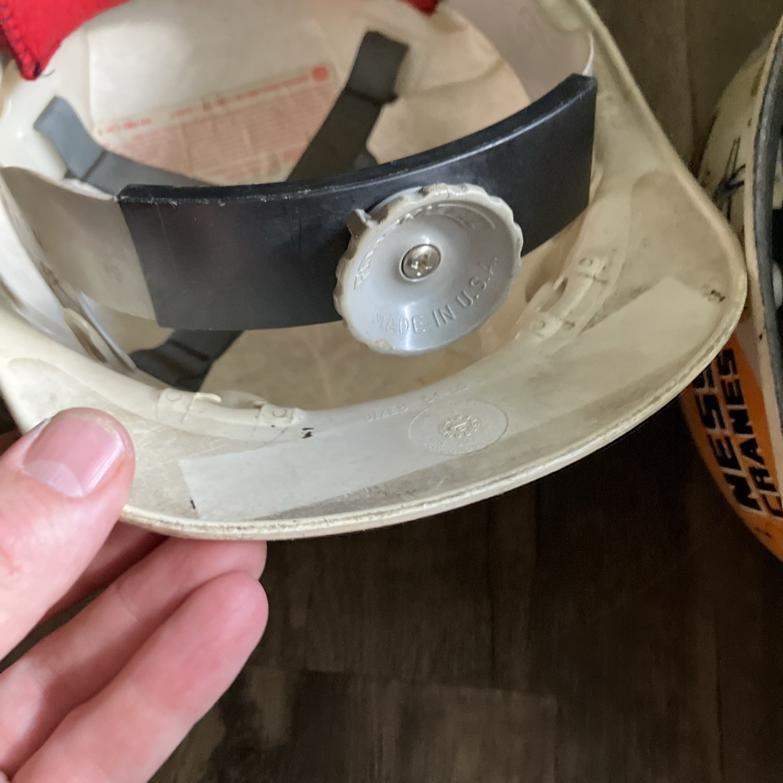 Lot 2 Vintage Fibre-Metal Hard Hats White Class E & G Seattle Ironworker Union