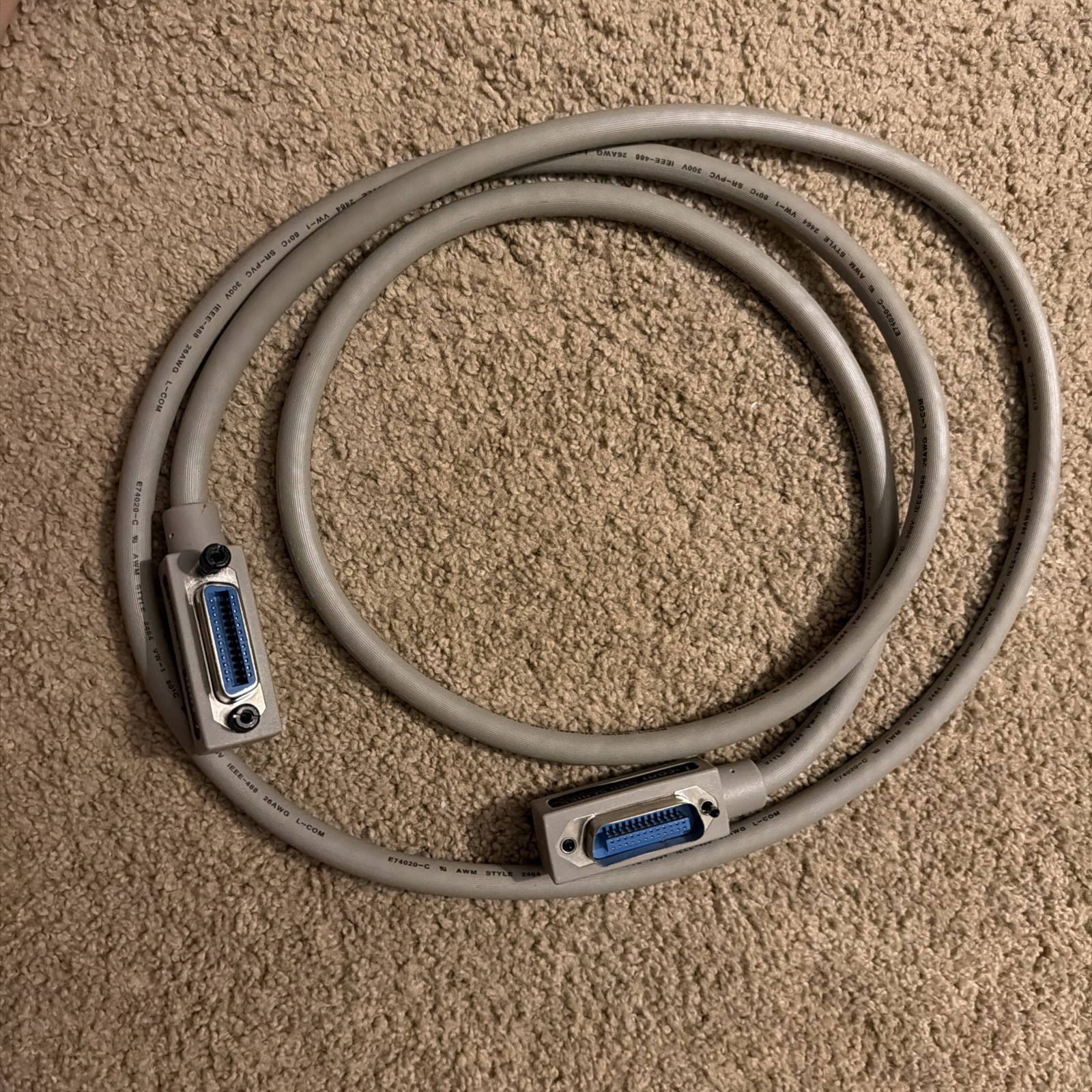 L-Com CIM Series IEEE-488 GPIB Cable 2 meter