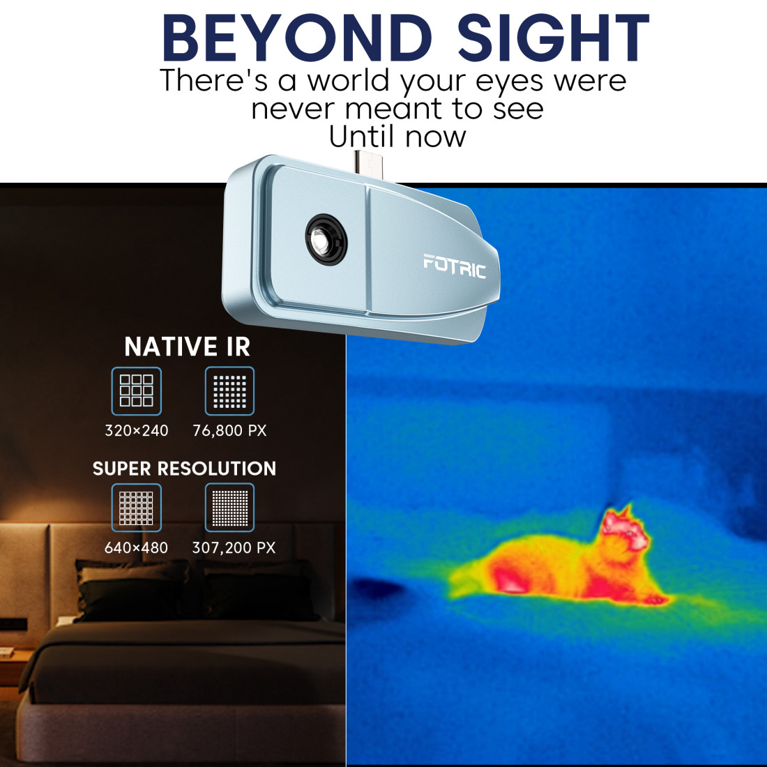 FOTRIC TP320A Thermal Imaging Camera 640×480 25Hz For Home Security Fit Android