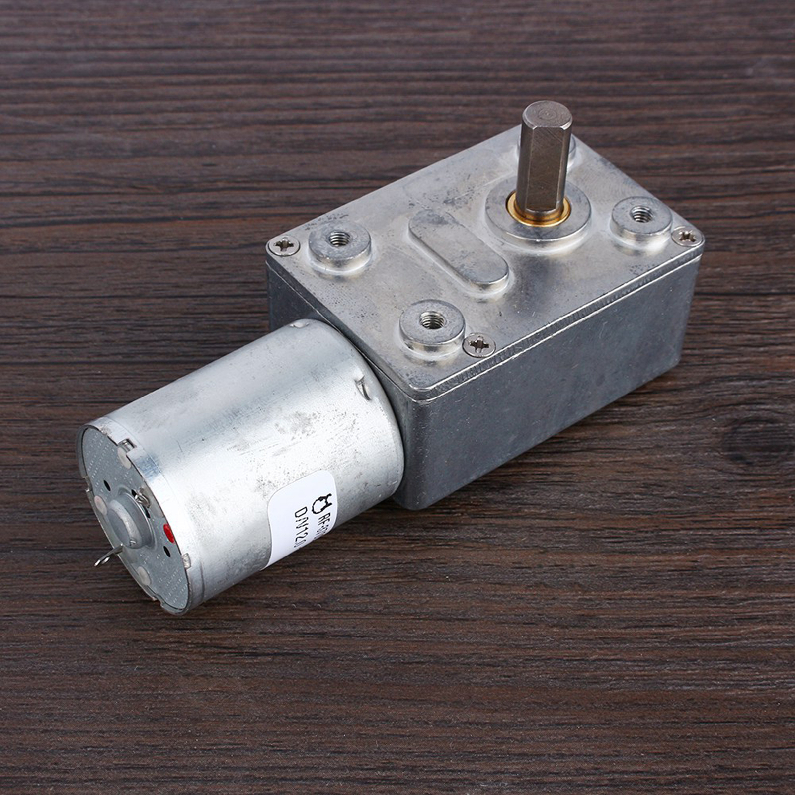 6RPM Reversible High Torque Worm Geared Motor DC 12V Reduction Electric Motor