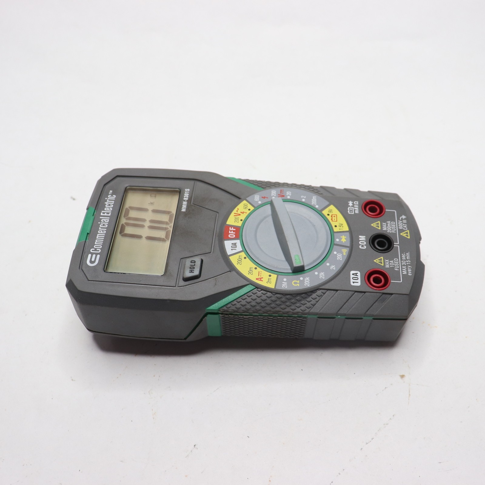 Commercial Electric CE Manual Range Digital Multimeter MMM-8301S – Meter Only