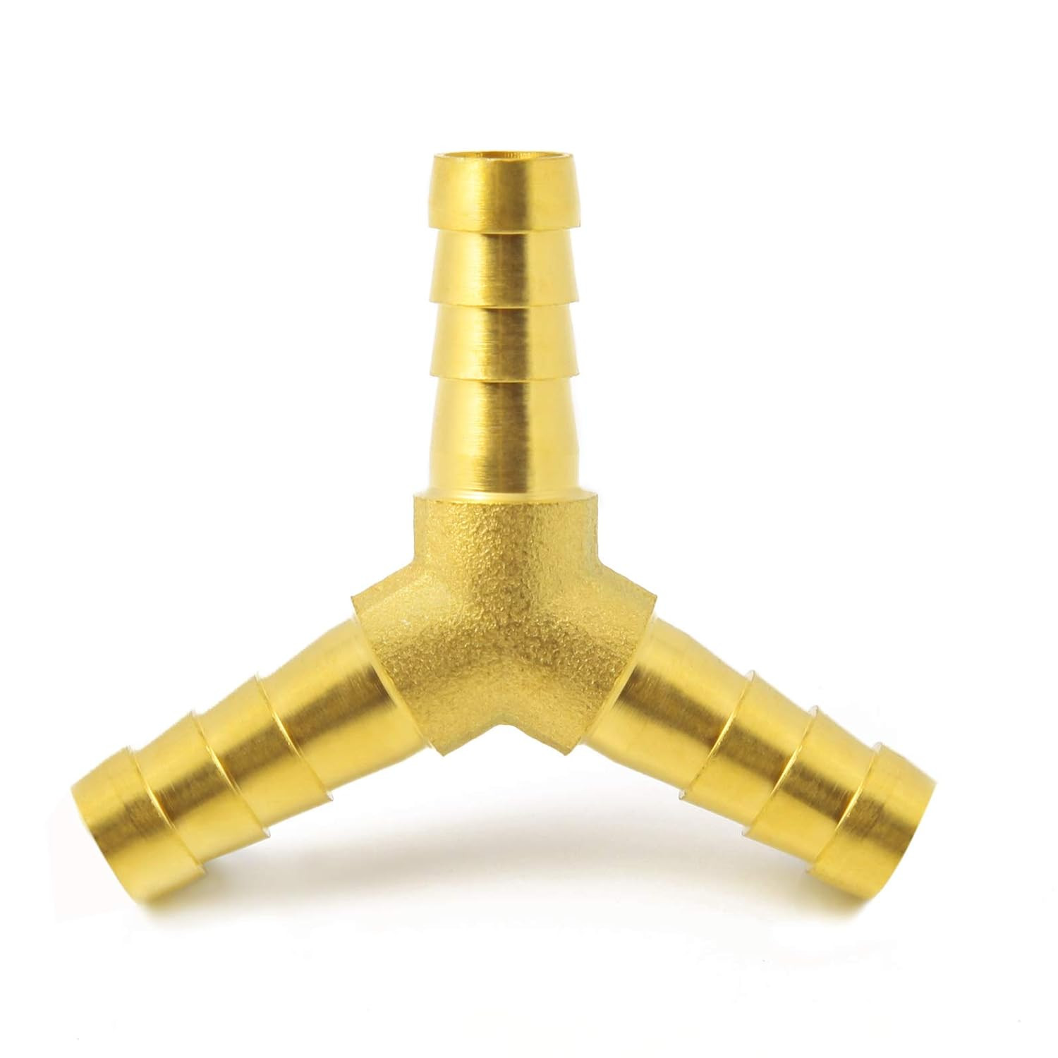 Brass 5/8″ Hose Barb 3 Way Wye Y Shape Barbed Splitter Fitting Splicer for Water