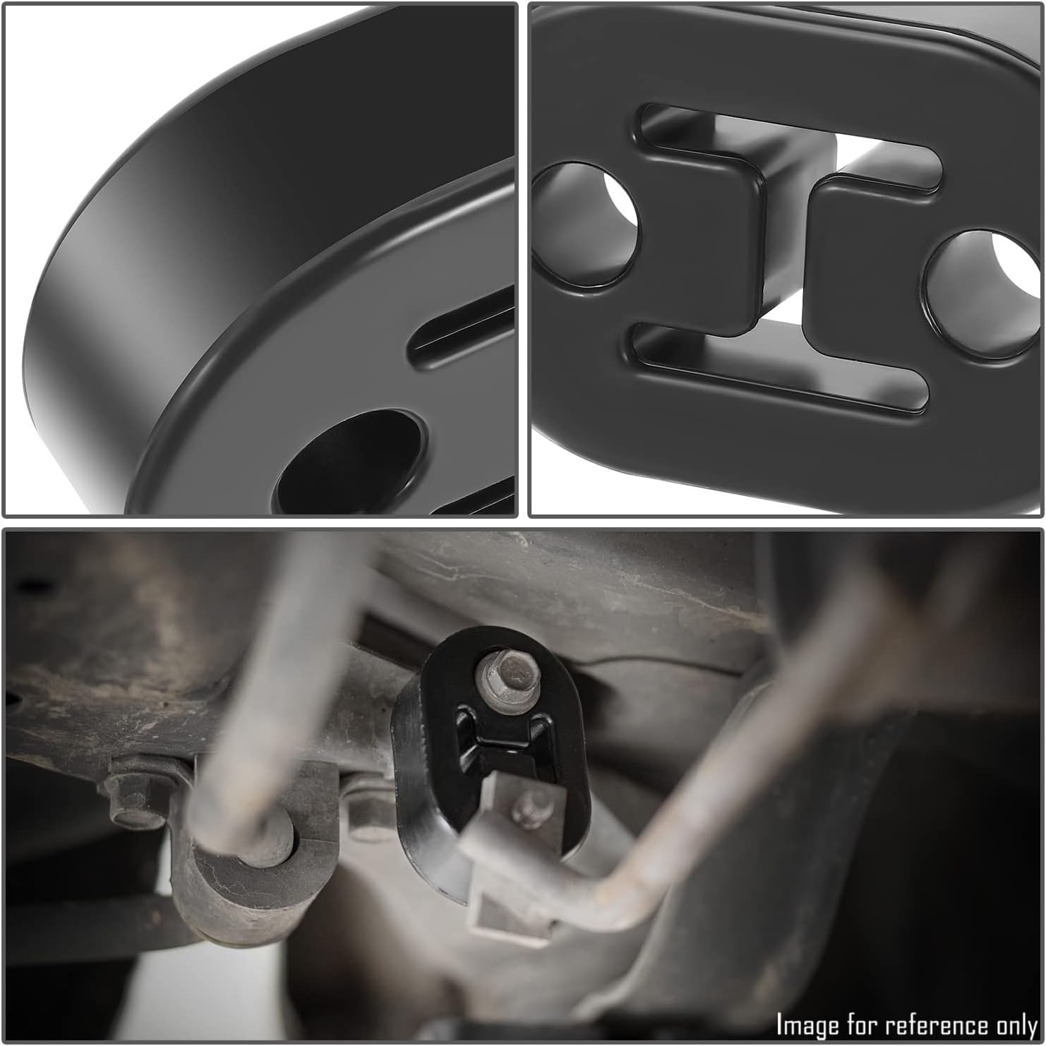 2PCS Universal Polyurethane Exhaust Muffler Insulator Hanger Bu Style: 2-Holes