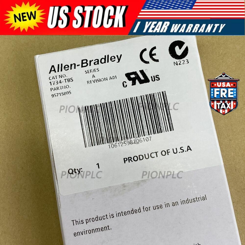 New Allen Bradley 1734-TBS POINT I/O Module Terminal Base AB 1734TBS